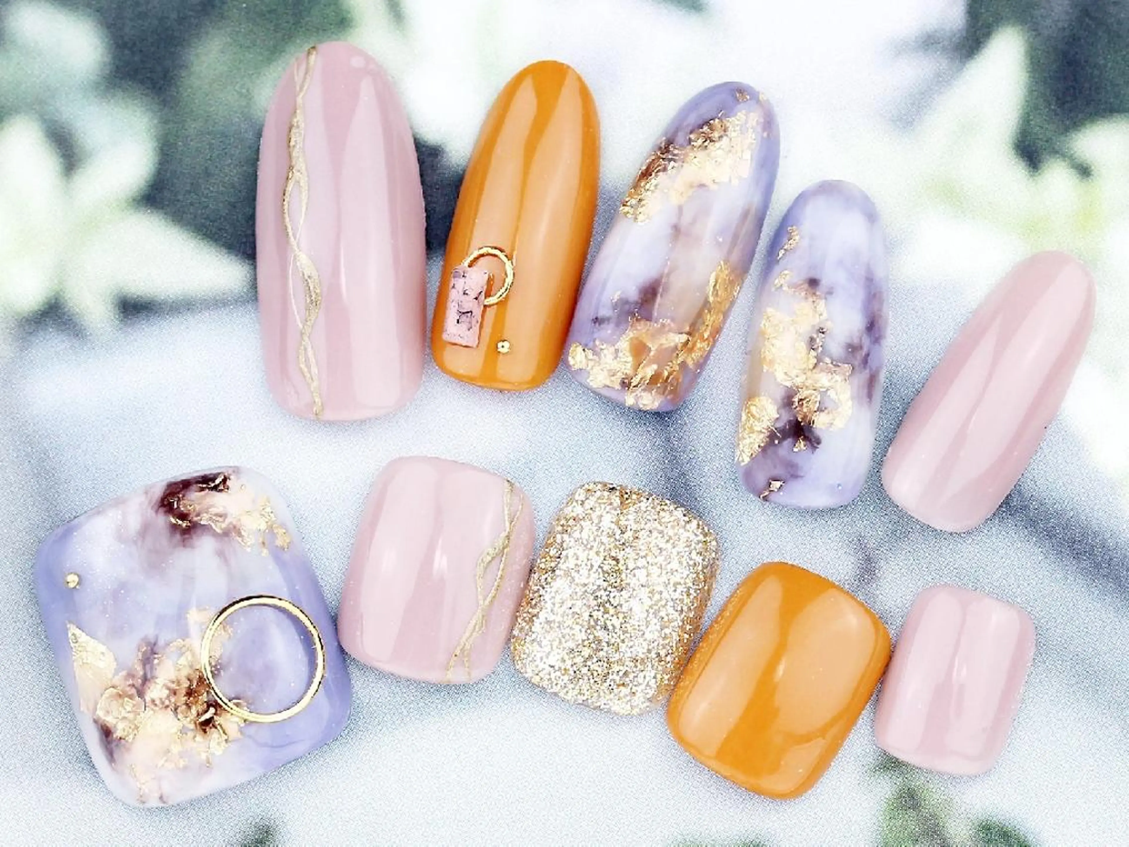 ネイル フットネイル おそろいネイル SyiSyu 梅田店のネイルデザイン