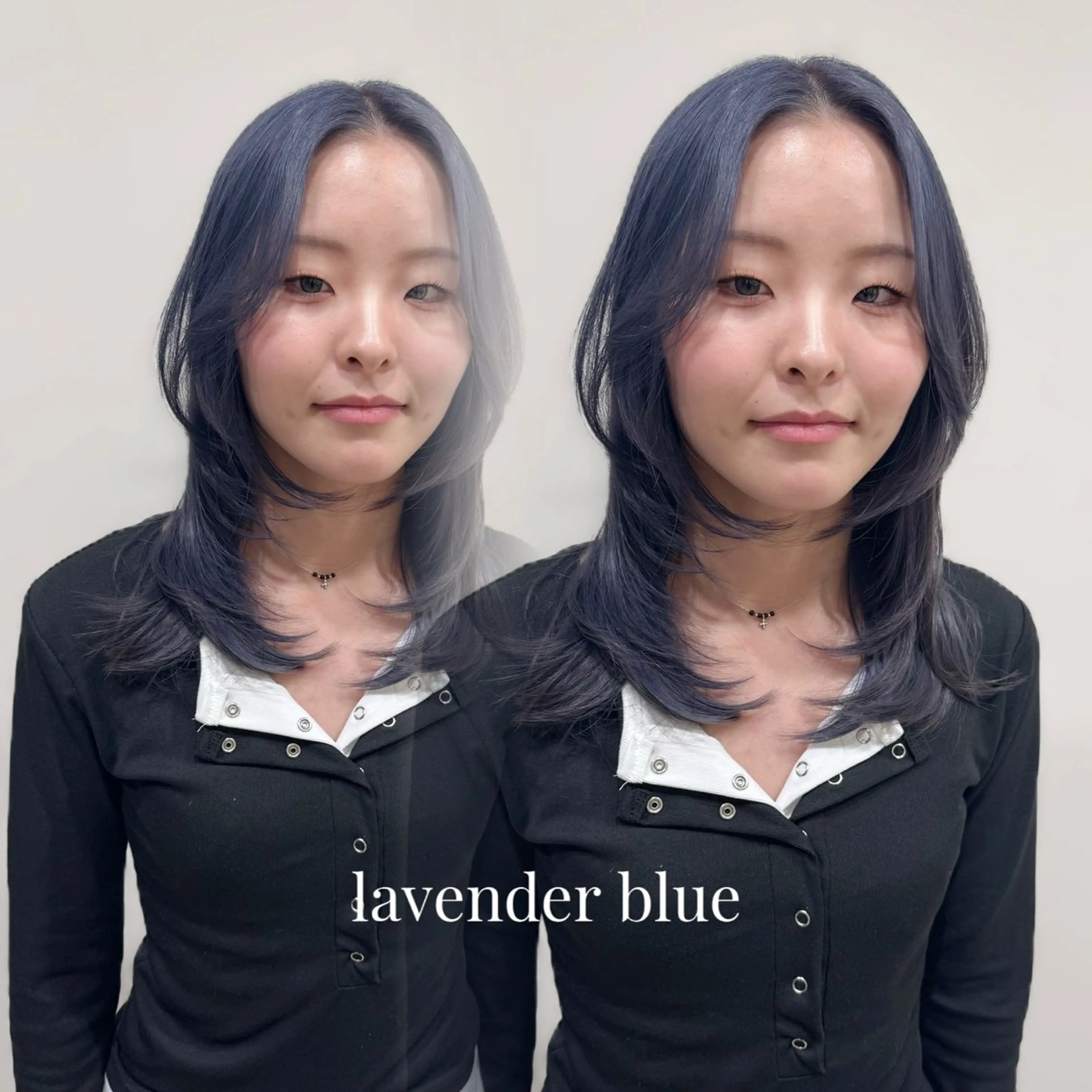 セミロング ヘアカラー 🦋ブリーチなしダブ ルカラー🌈MEGUのヘアスタイル