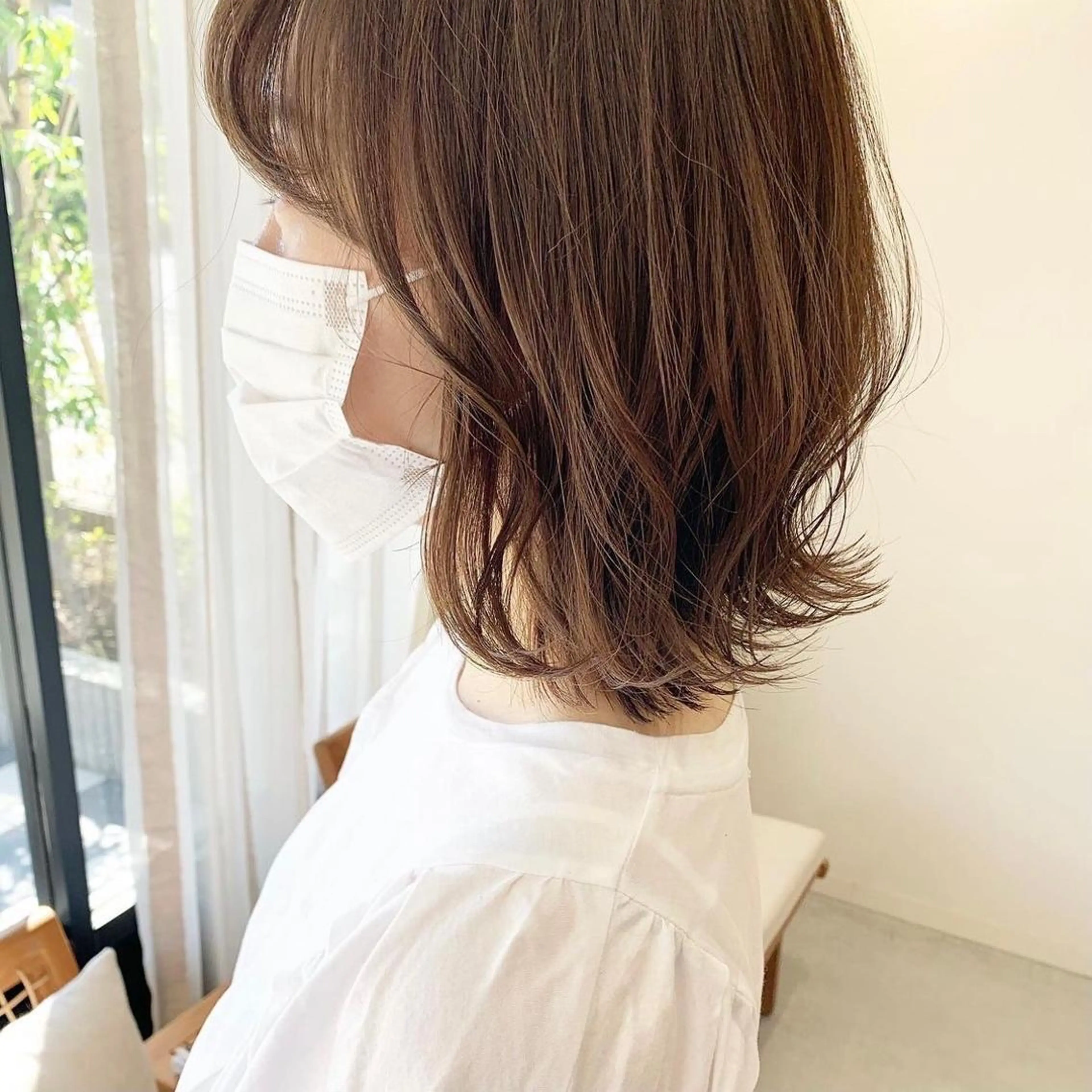 ミディアム カラー パーマ ヘアアレンジ 石井 竜也のヘアスタイル