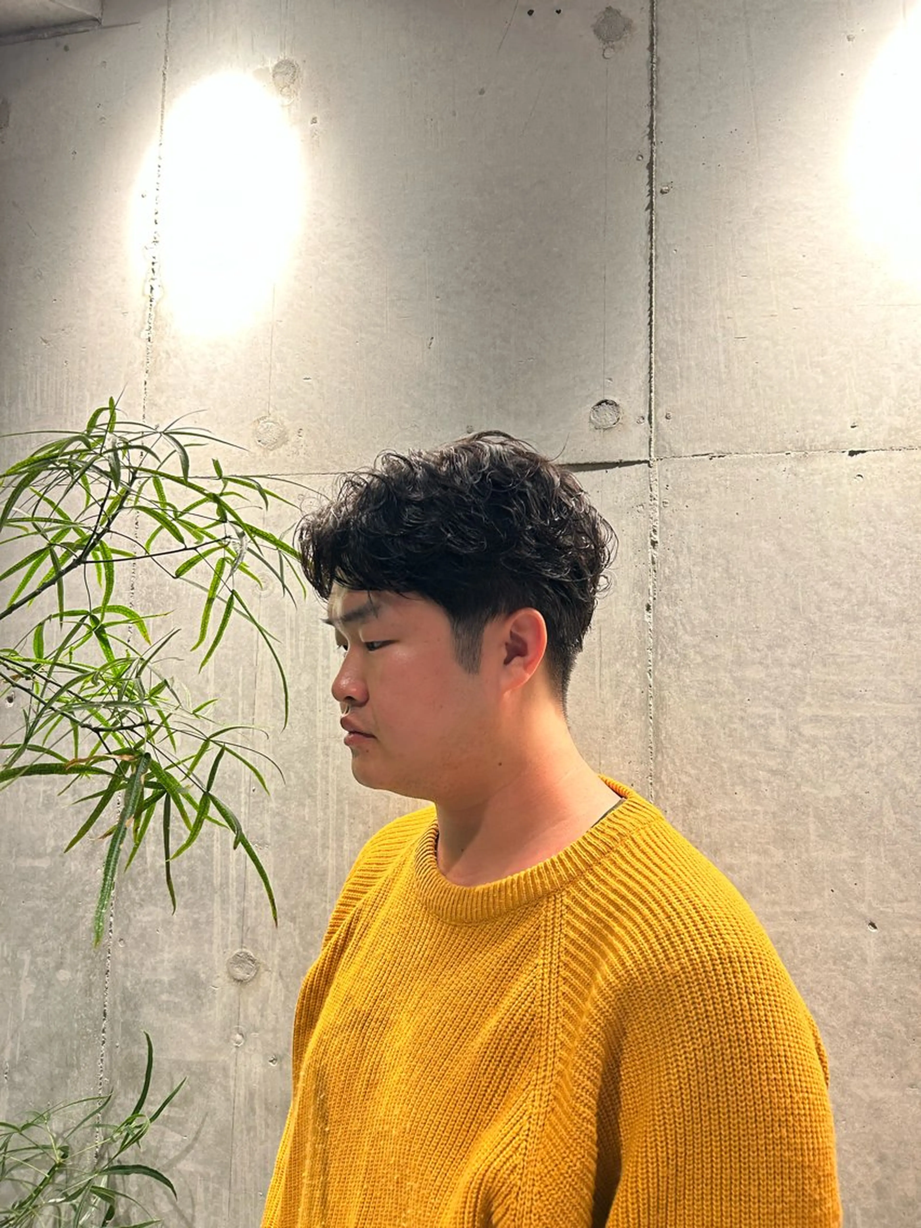 パーマ メンズ 葉月/ボブ/ 透明感カラー／中目黒のヘアスタイル