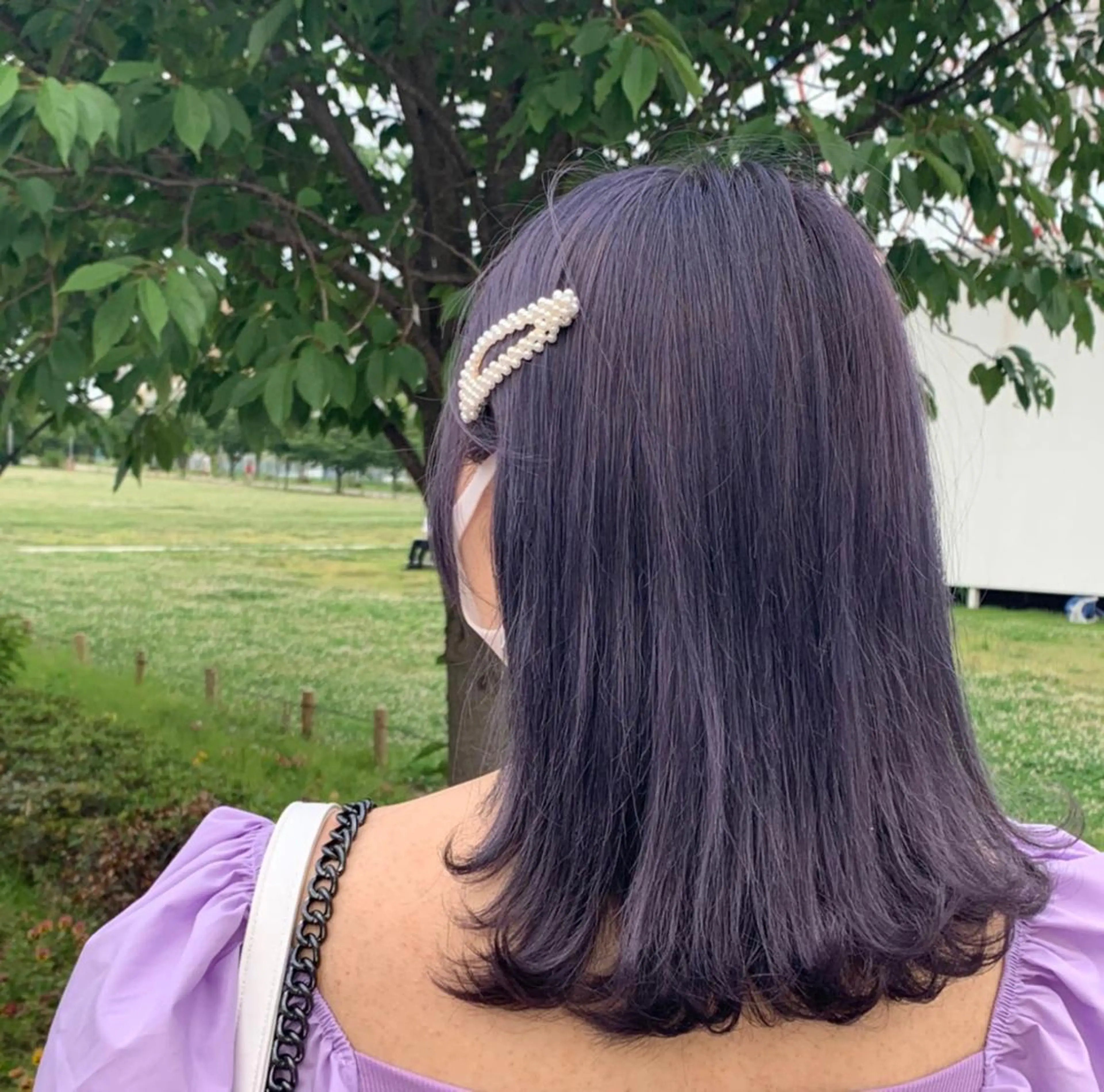 ミディアム カラー イヤリングカラー Ai 浅草橋店のヘアスタイル