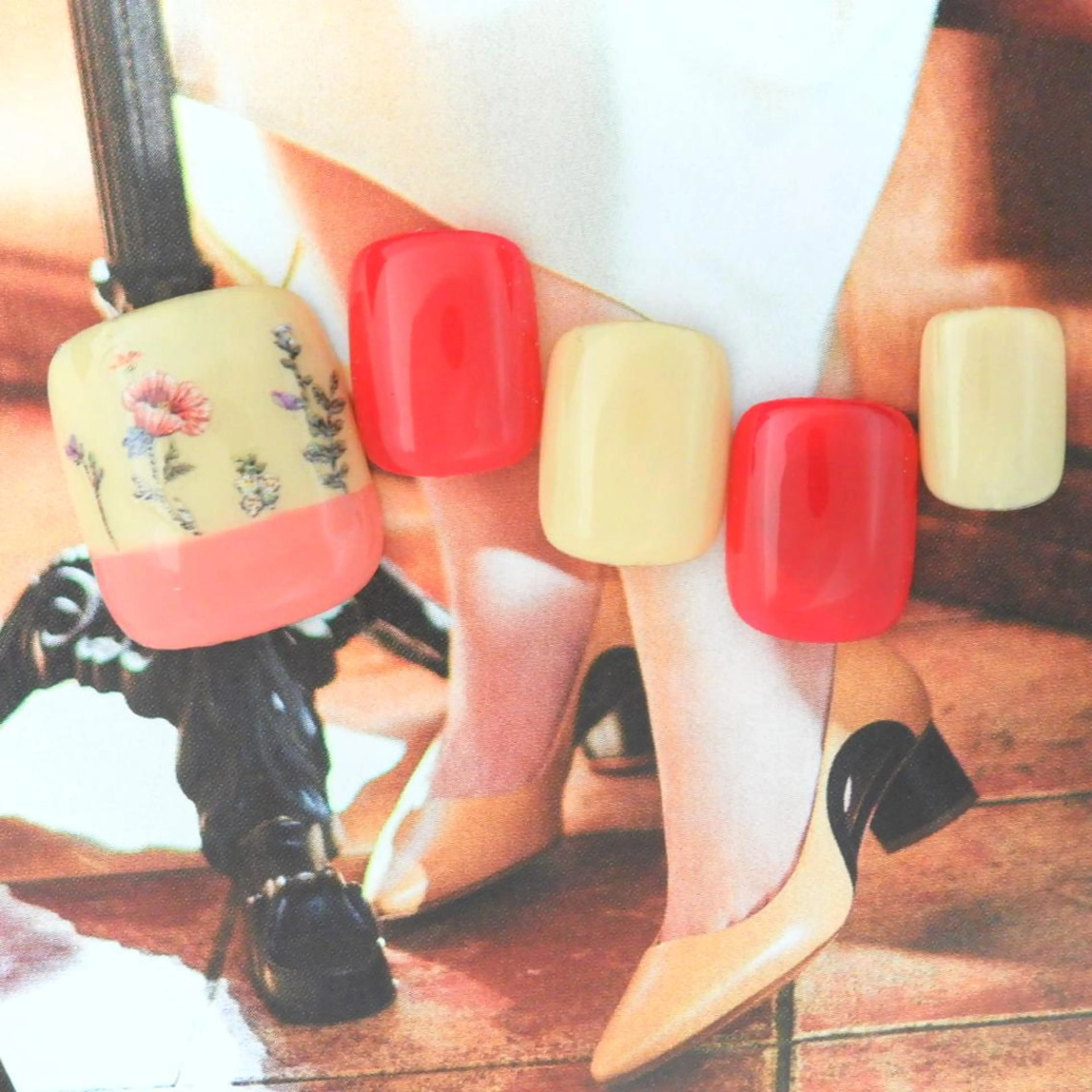 ネイル フラワーネイル フットネイル crescent クレセント清原のネイルデザイン