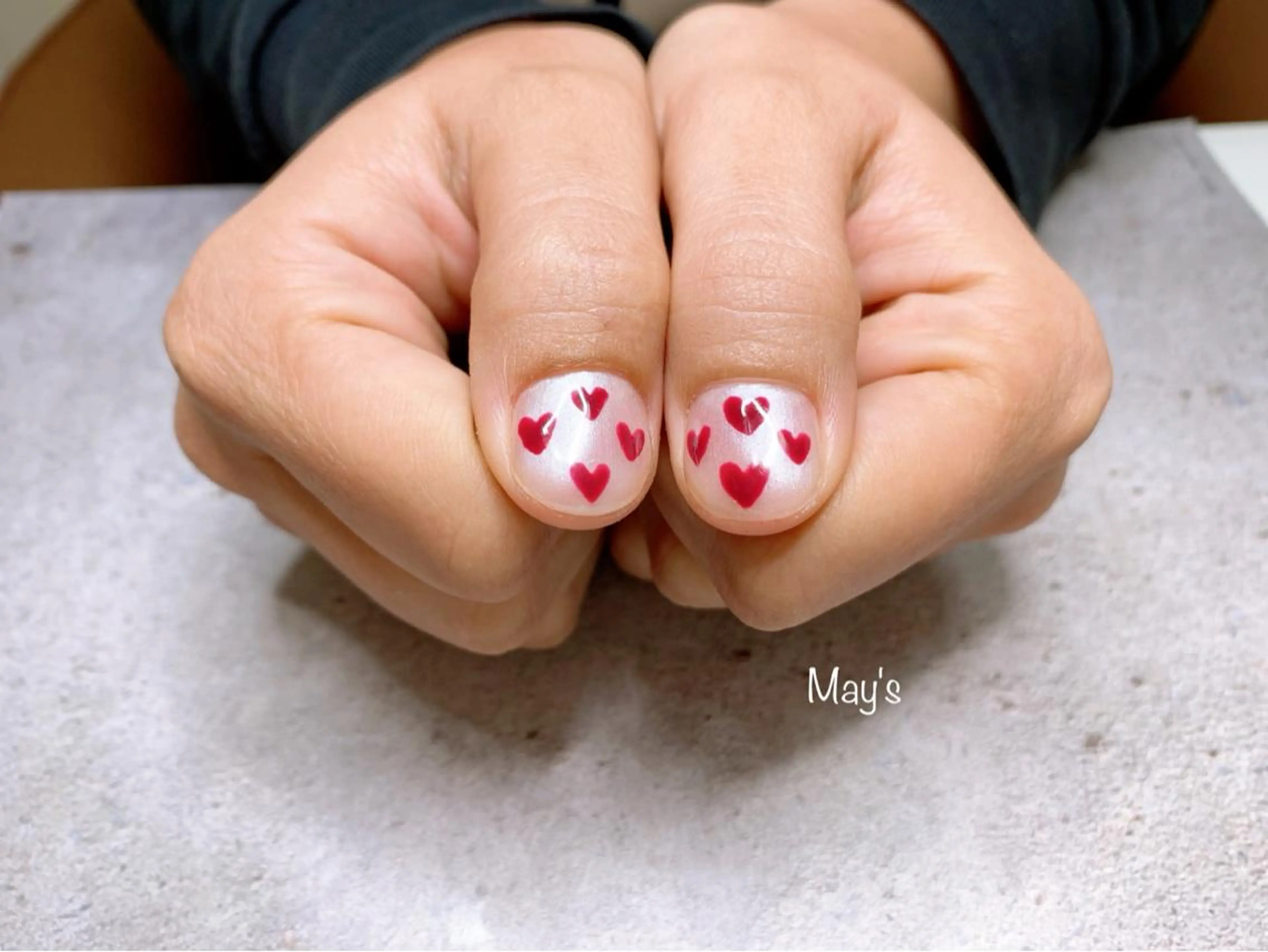 ネイル バレンタイン nail salon May'sのネイルデザイン