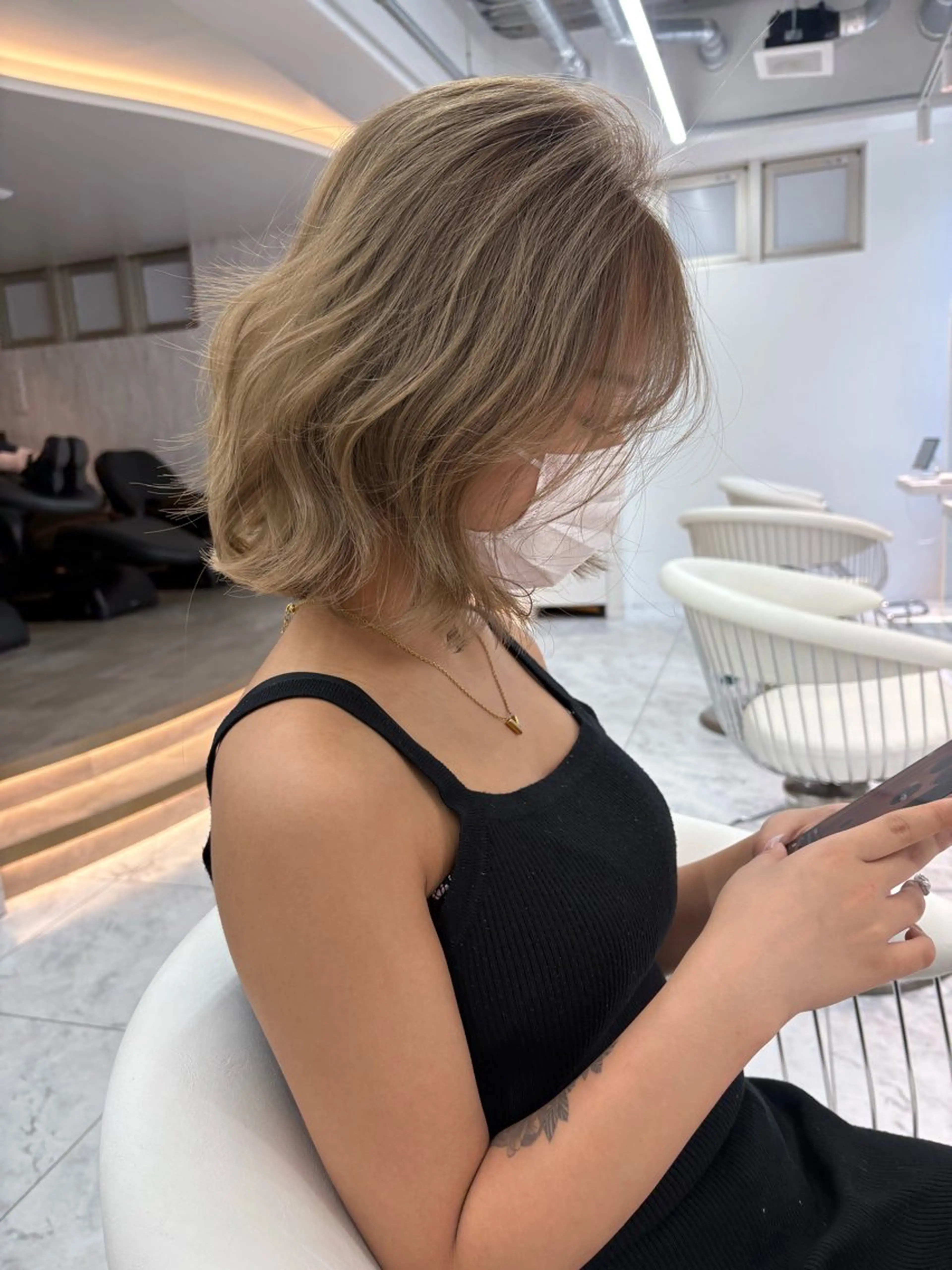 ミディアム ヘアカラー 北九州①の艶髪師♥️ ♣️♦️♠️翔大のヘアスタイル