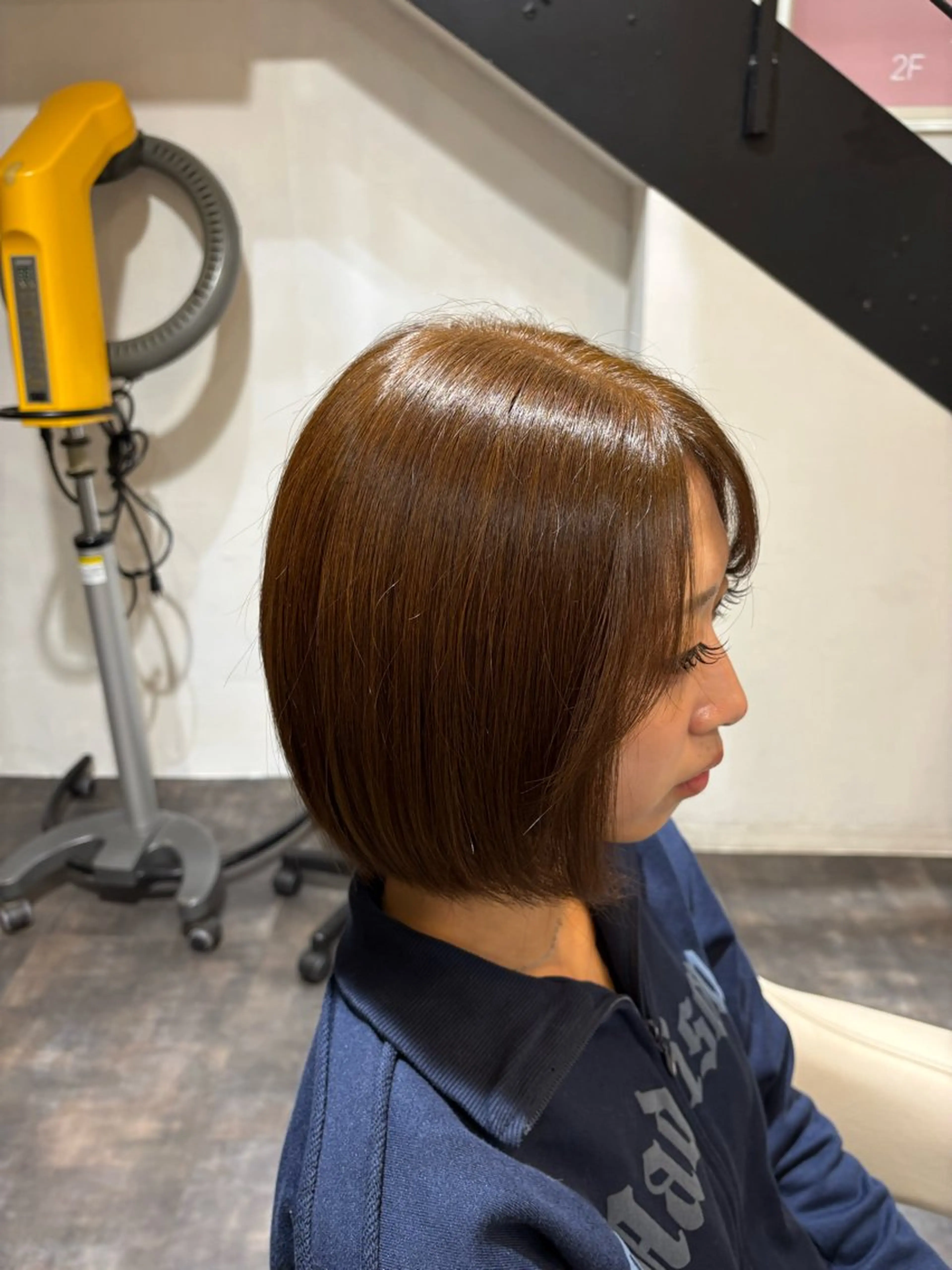 カラー ベージュカラー ヘアカラー （ハピス） むつみのヘアスタイル