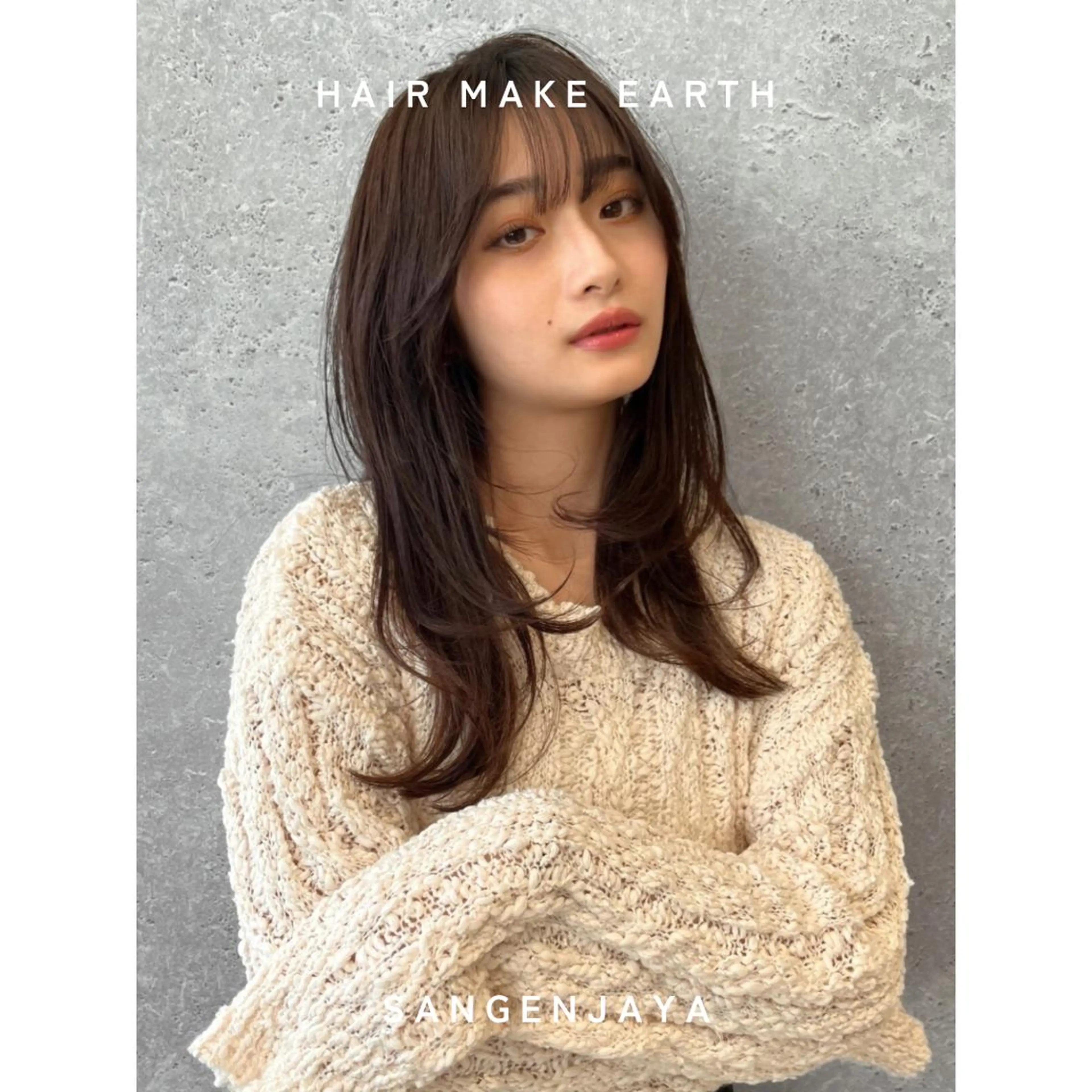 セミロング hair make earth 🪡のヘアスタイル