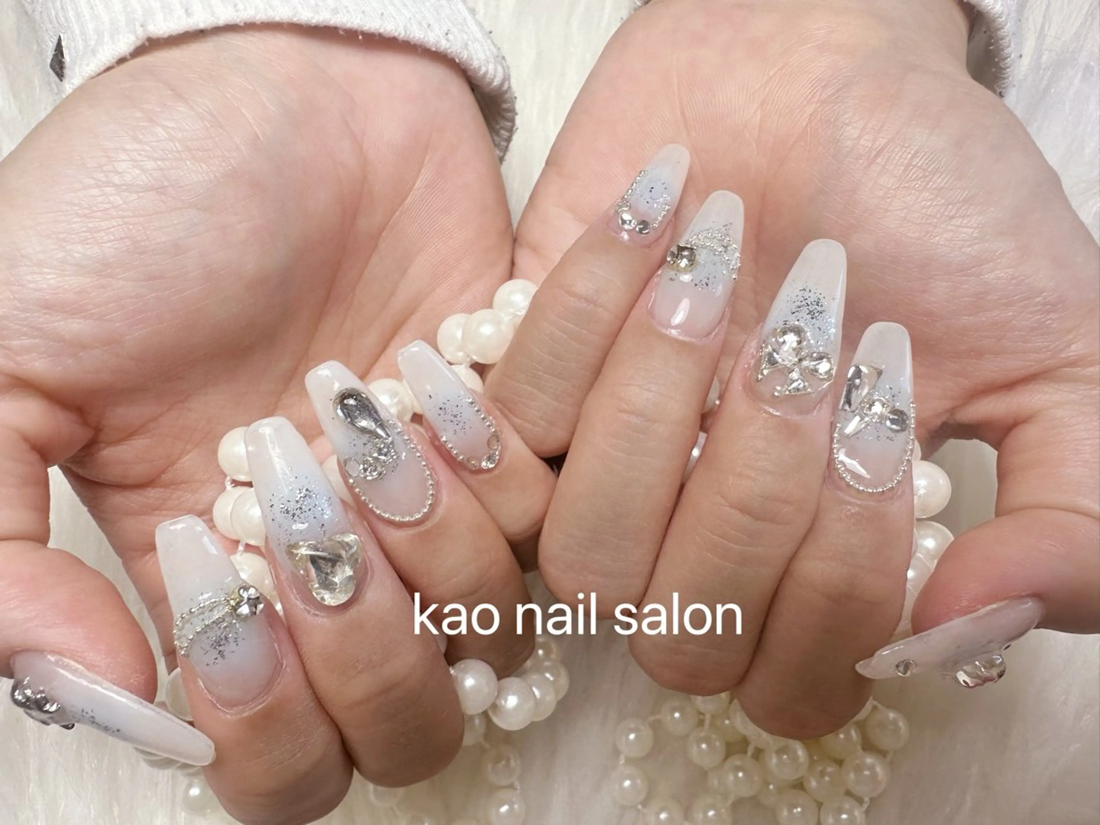 ネイル ハンドネイル kao nail マグネット/長さだしのネイルデザイン