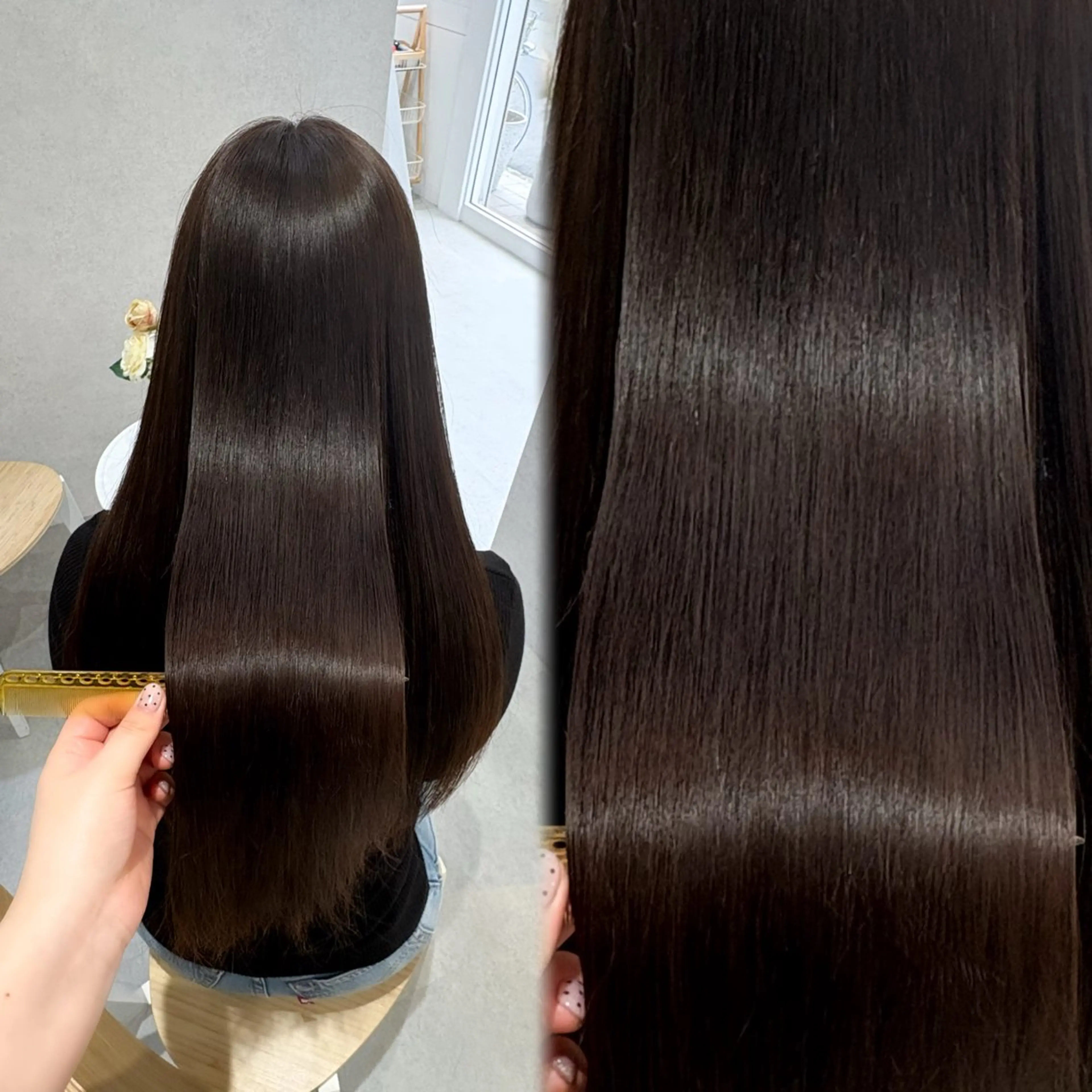 ロング カラー カット ヘアカラー 透明感/チョコカラー 💍TAMA💍のヘアスタイル
