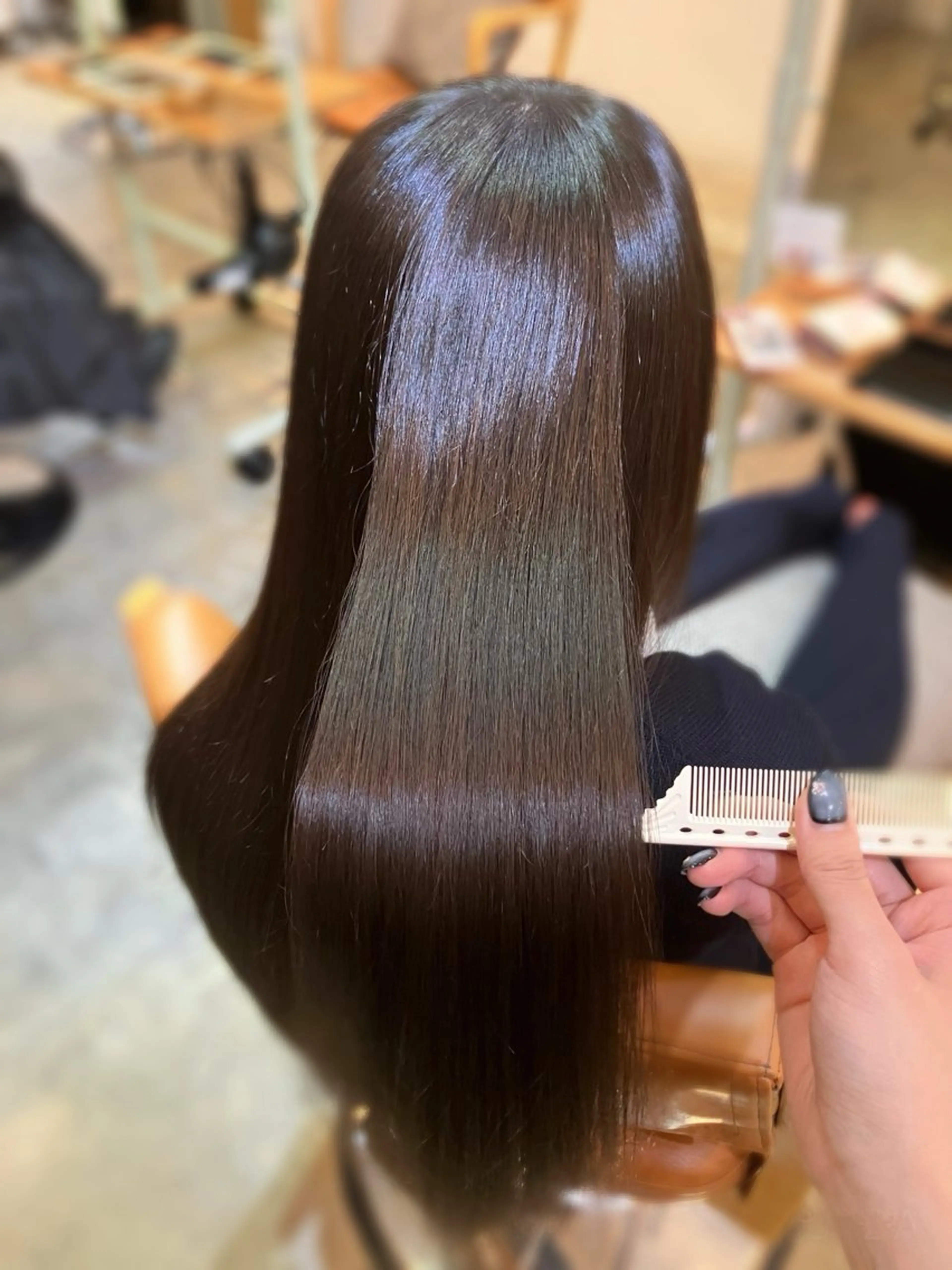 ロング 縮毛矯正 縮毛矯正 🫧縮毛矯正支持率 No.1 ほのか🫧のヘアスタイル