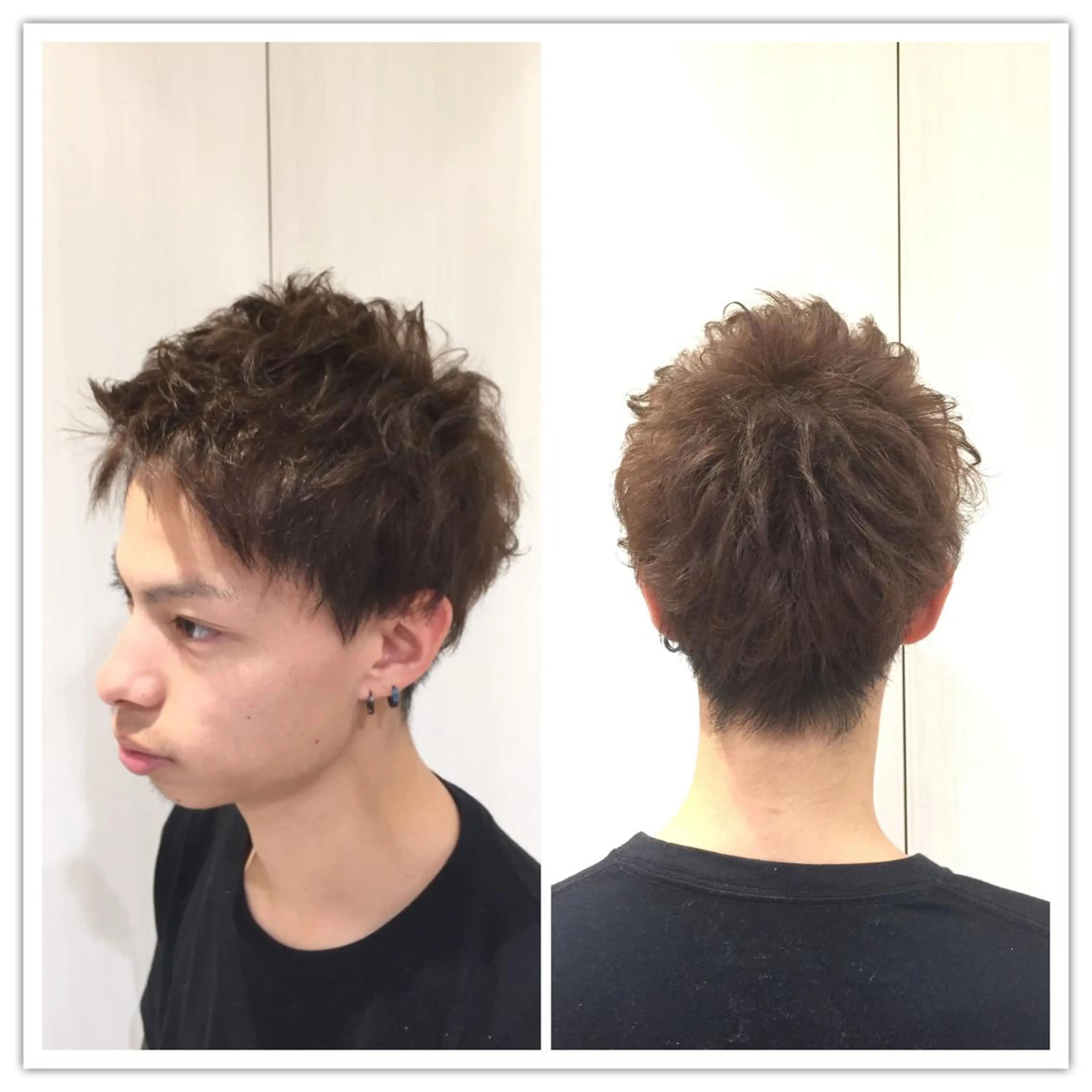 メンズ メンズパーマ 東梅田エリアカラー ヘアセットNo. 1のヘアスタイル