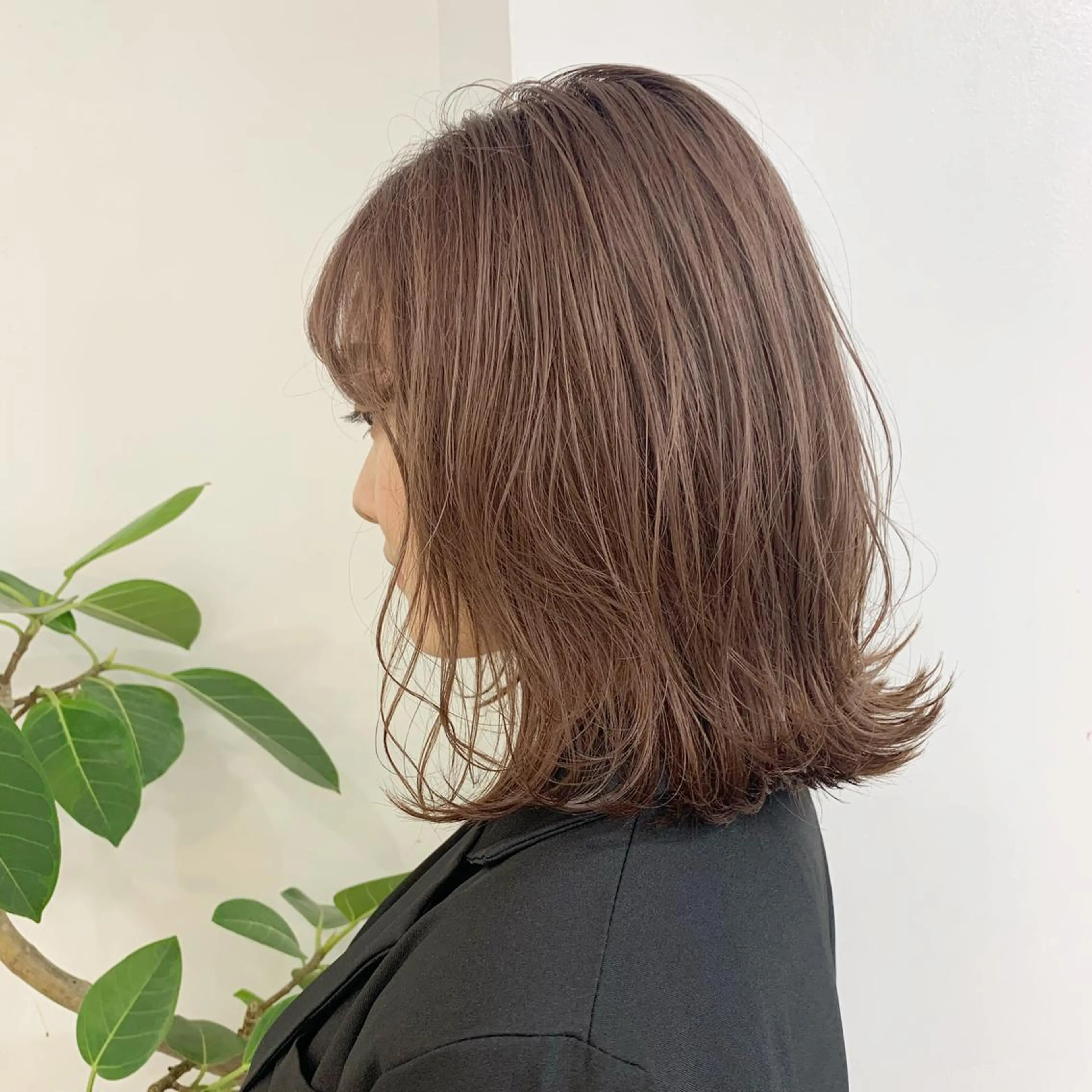 ミディアム カラー ベージュカラー ピンクカラー ピンクベージュ fit /HONOKAのヘアスタイル