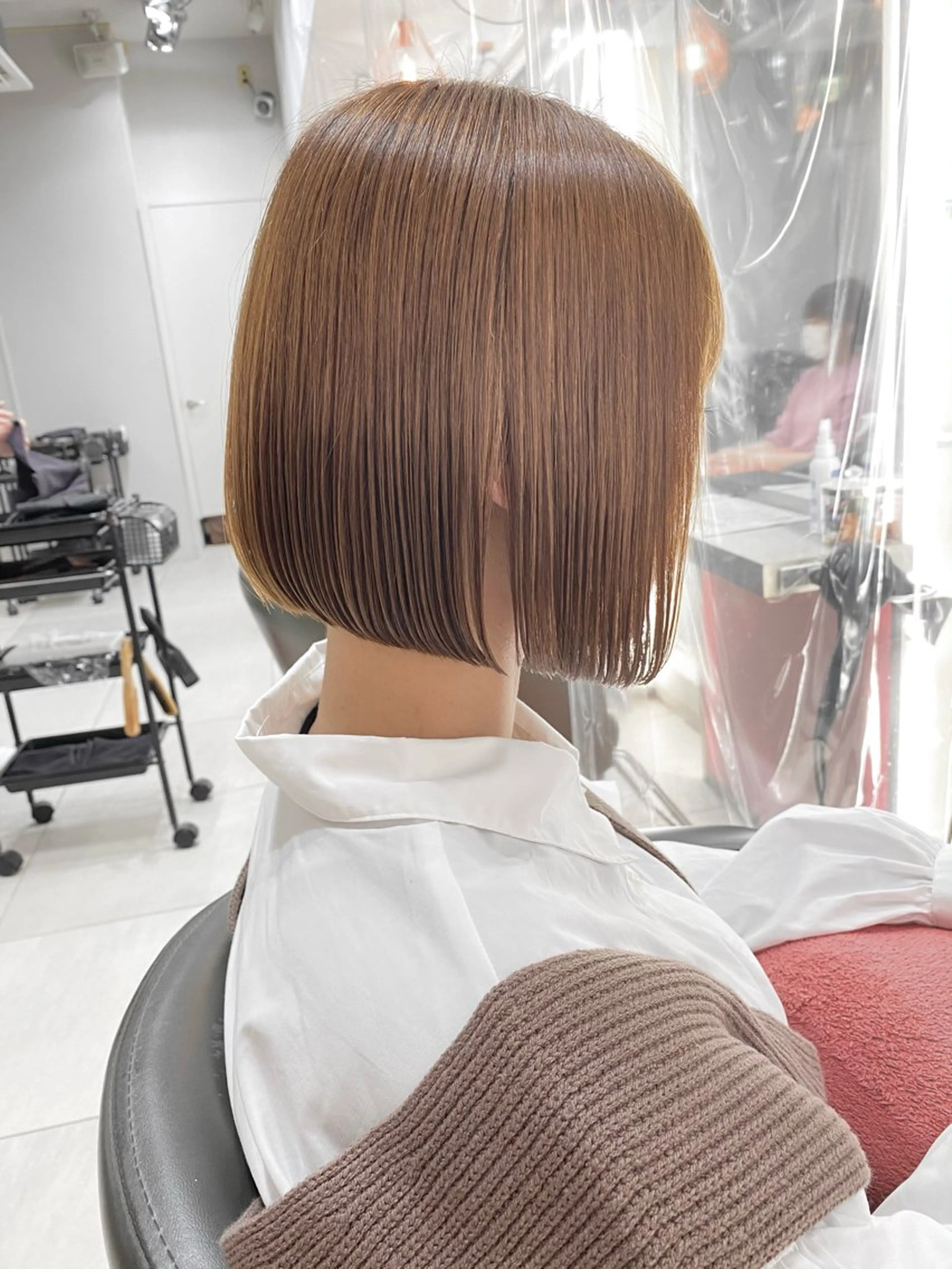 ショート カラー ボブ ボブ/レイヤー /植原健太のヘアスタイル