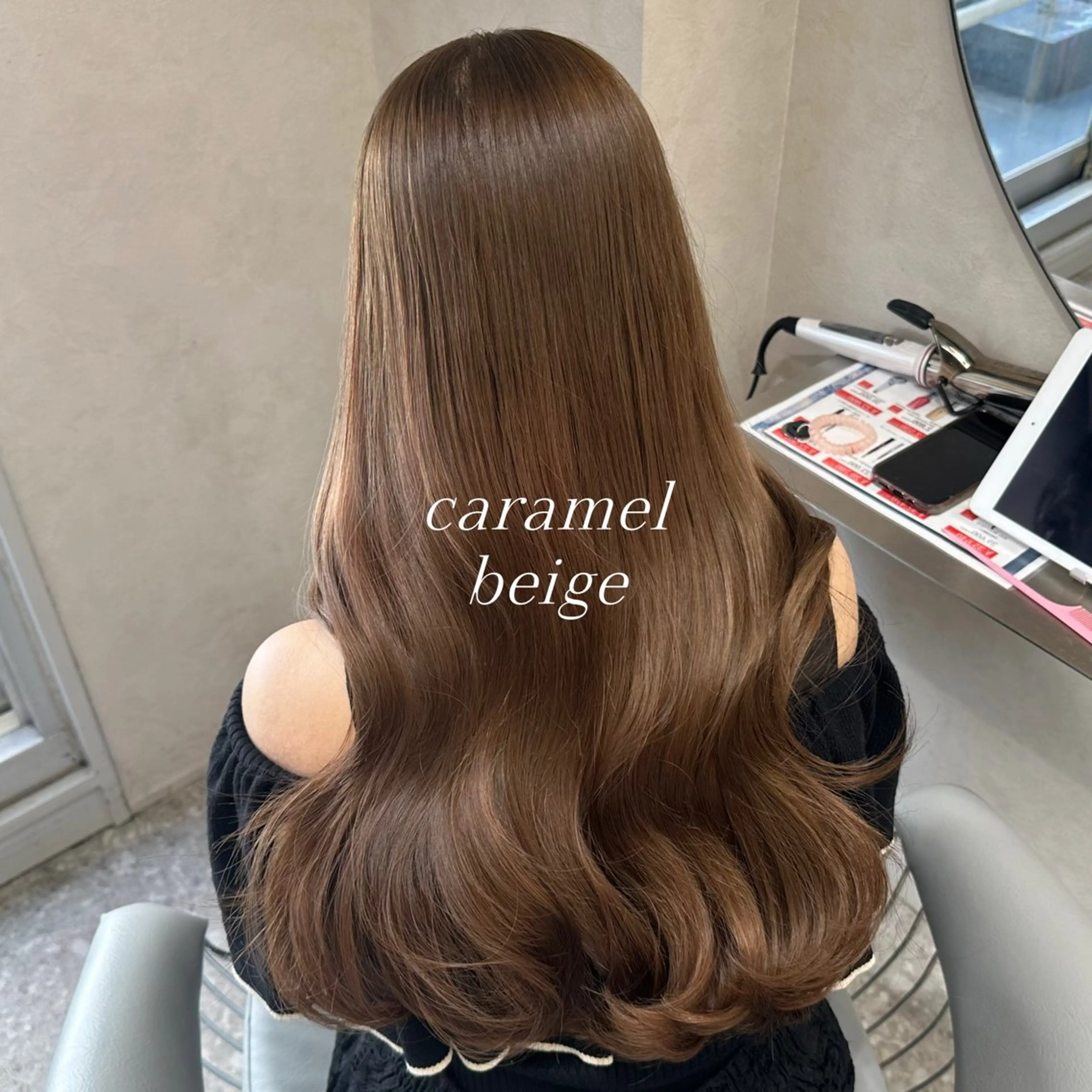 ロング カラー ブリーチ ブラウンカラー キャラメルブラウン ブリーチなしカラー カット ヘアカラー トリートメント hina🎀新宿/ エクステ/girlyのヘアスタイル