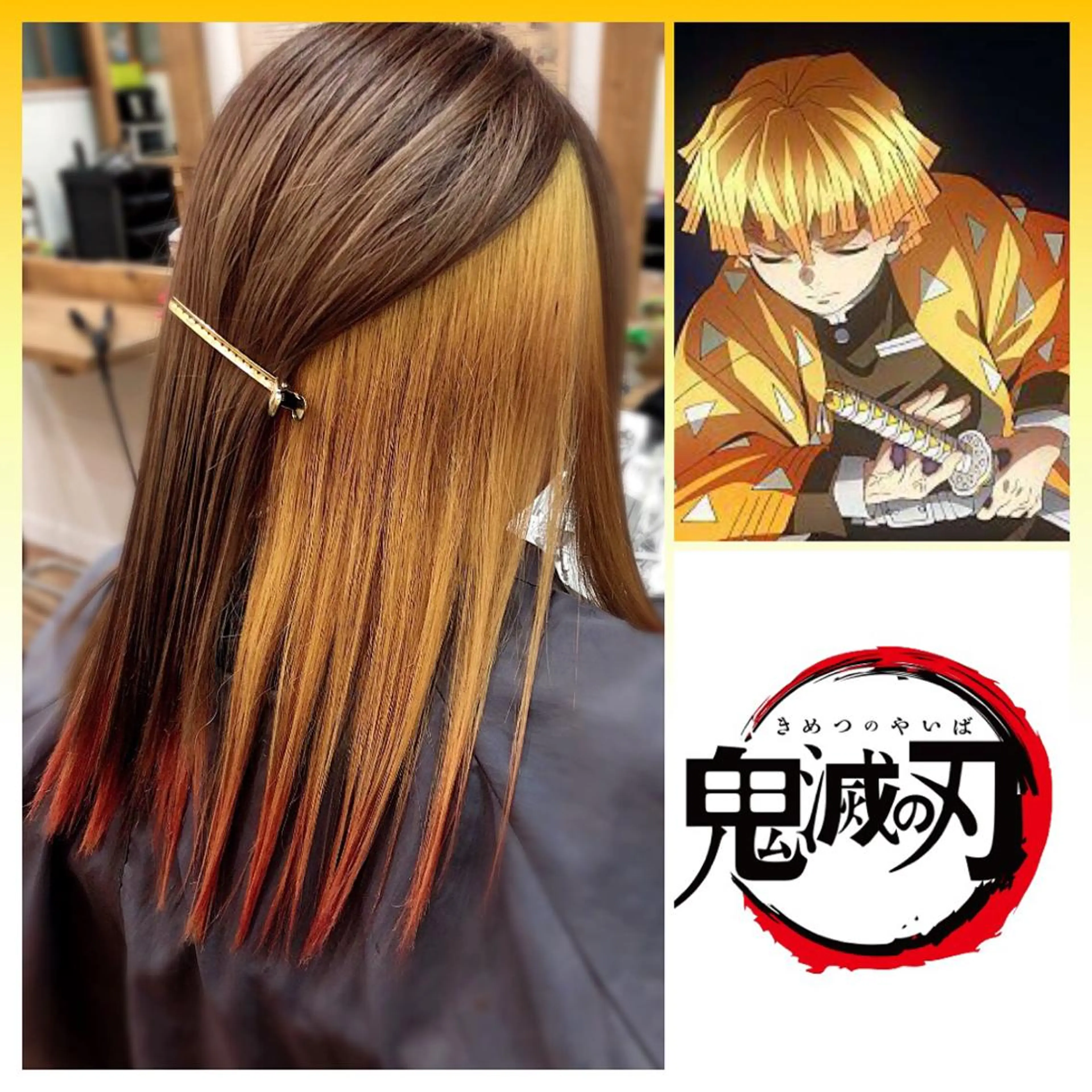 セミロング イエローカラー 🔥メンズ特化美容師 NAOTO🔥のヘアスタイル