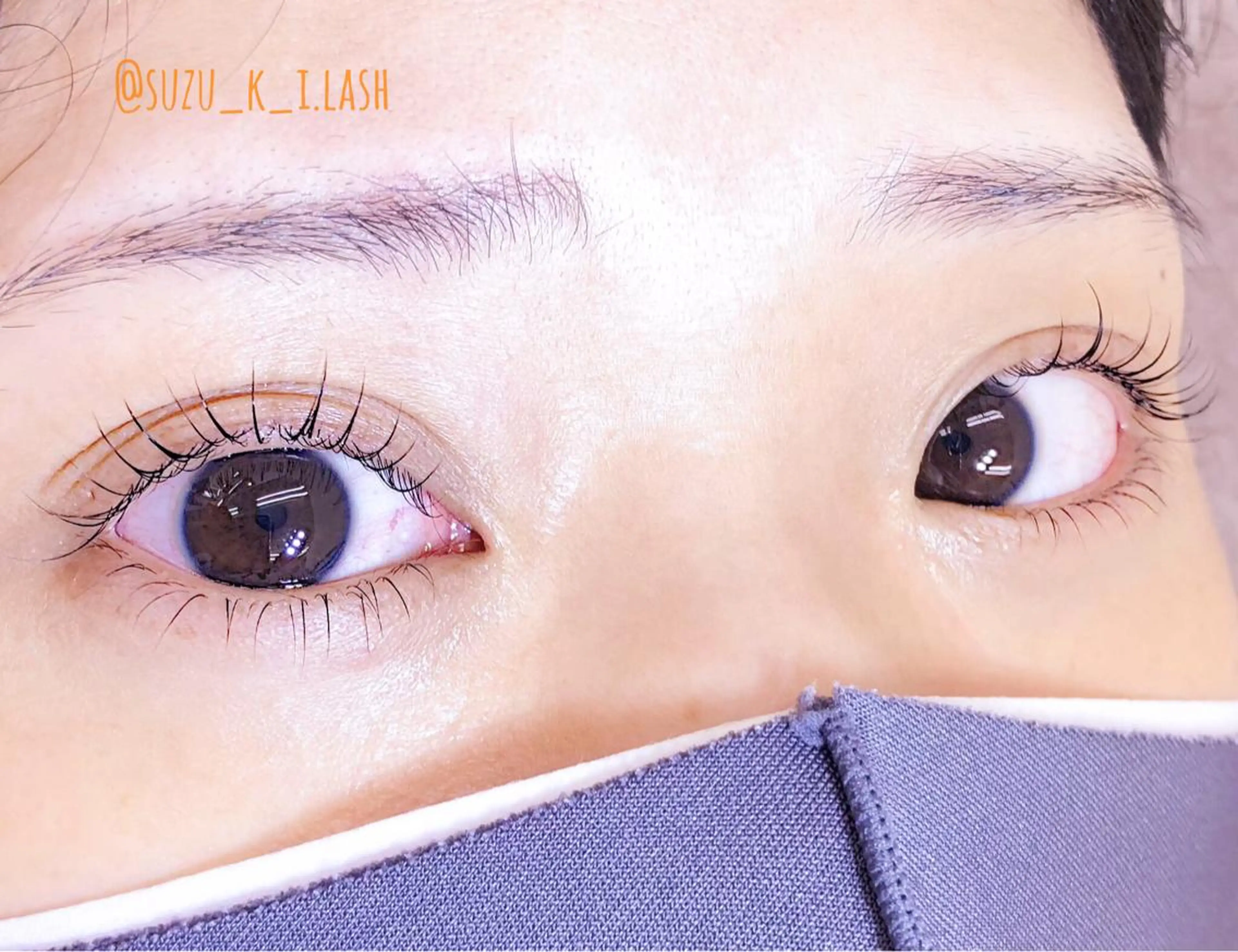 マツエク・マツパ 一重×まつ毛パーマ マツパ maple Lino 吉野のマツエク・マツパデザイン