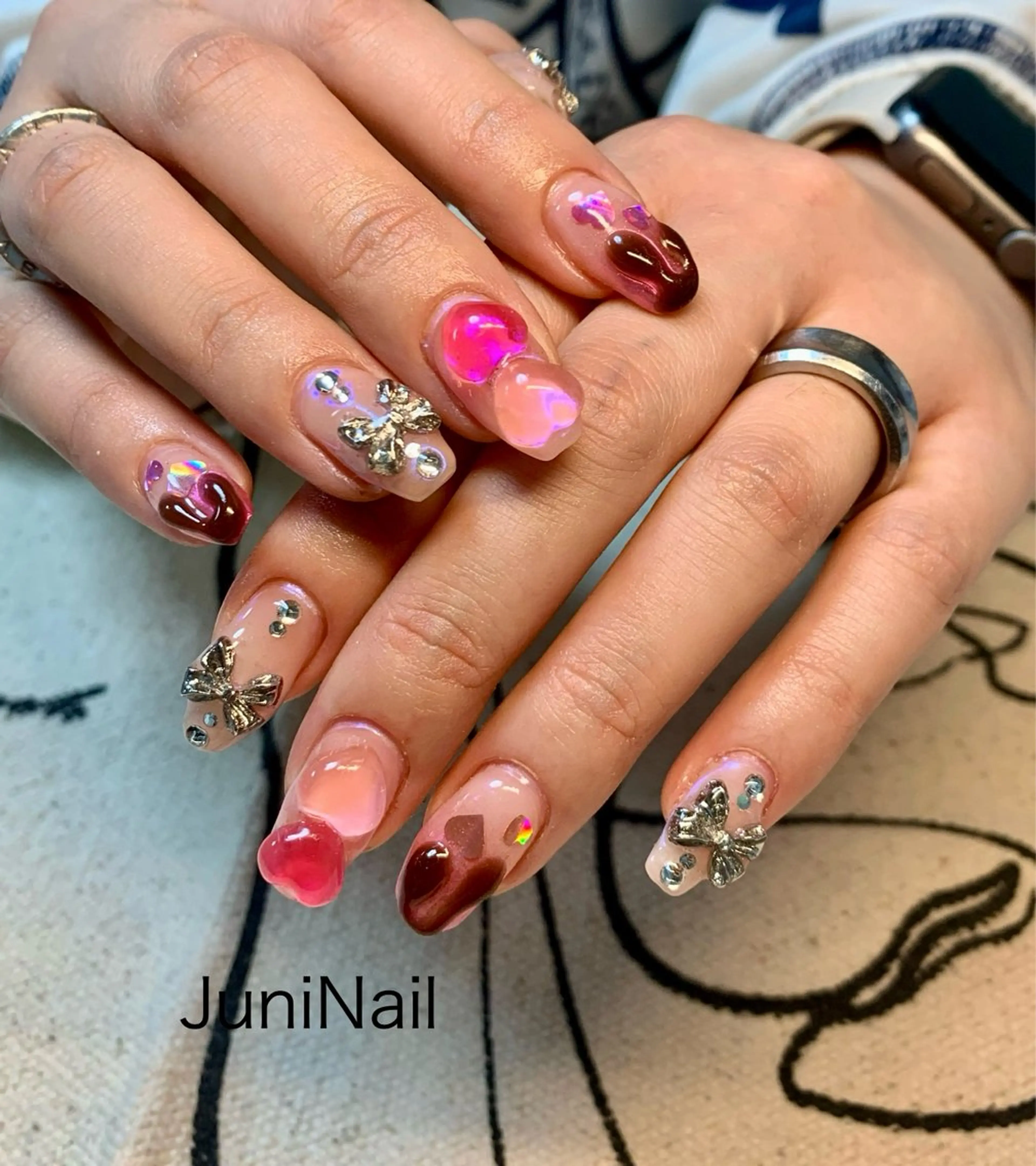 ネイル ハンドネイル JuniNail 주니네일🇰🇷suのネイルデザイン