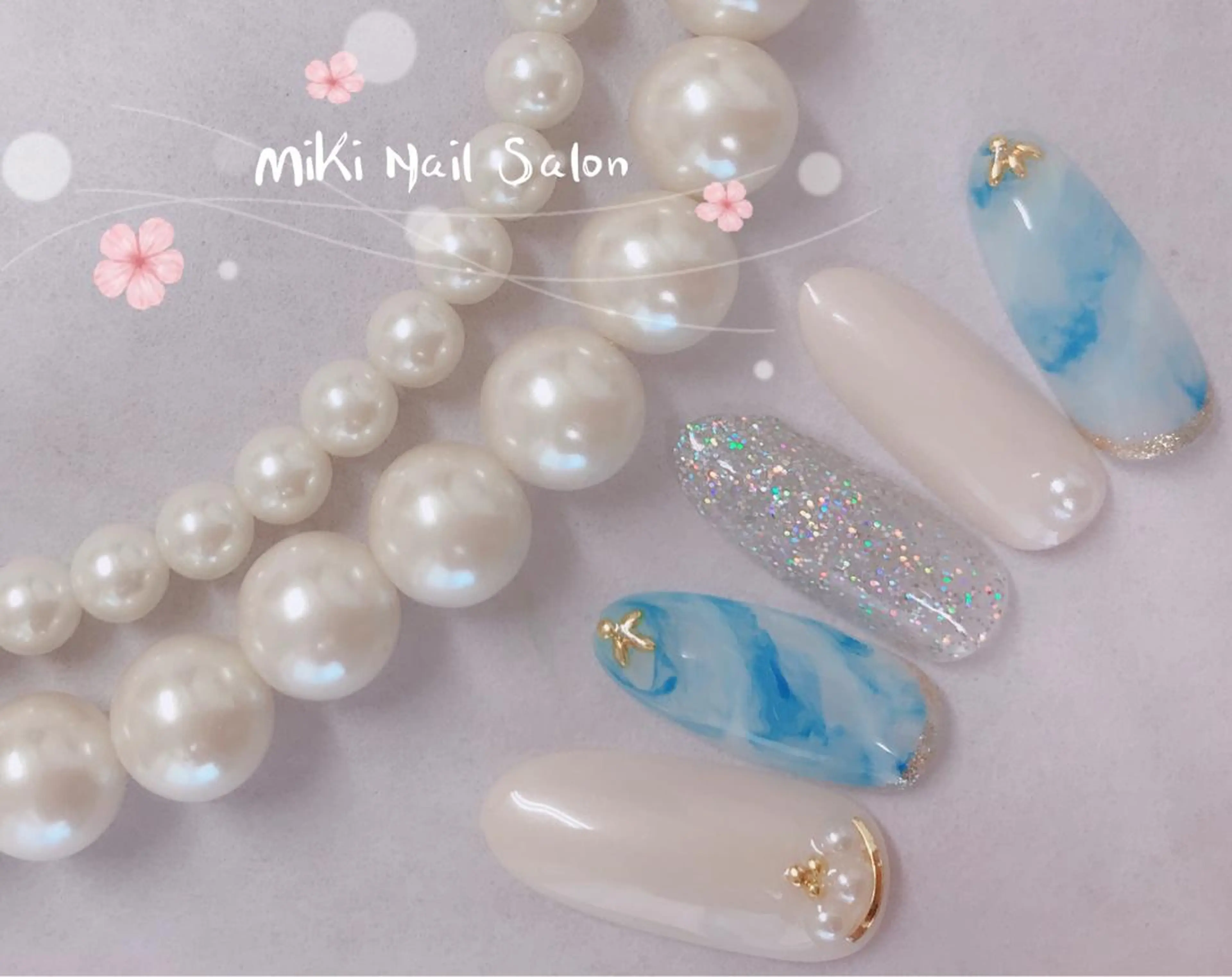 ネイル MiKi Nai池袋 長さだし得意のネイルデザイン