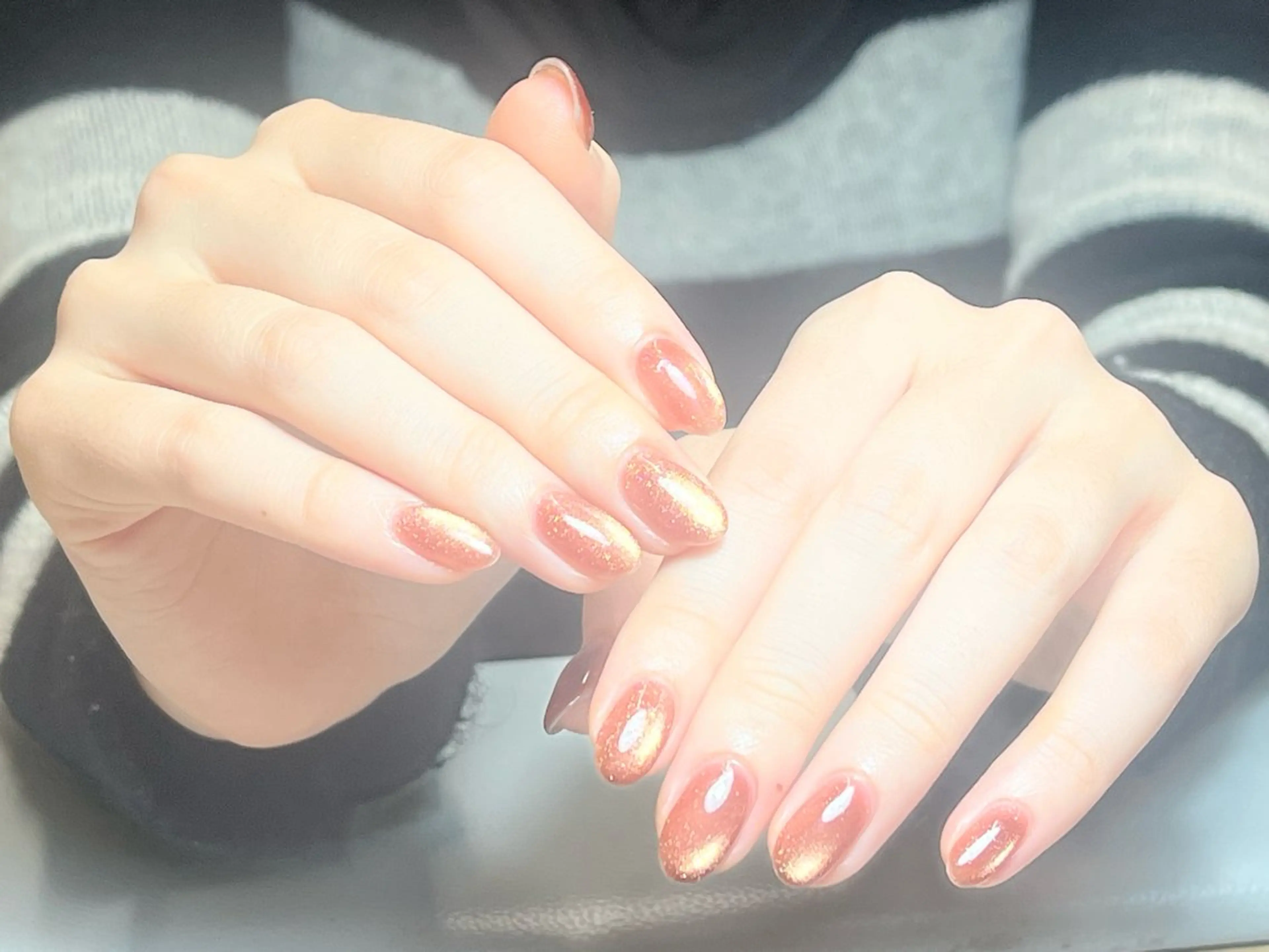 ネイル アートネイル 韓国ネイル 持ち込み ニュアンスネイル ワンカラーネイル イブ ネイリのネイルデザイン