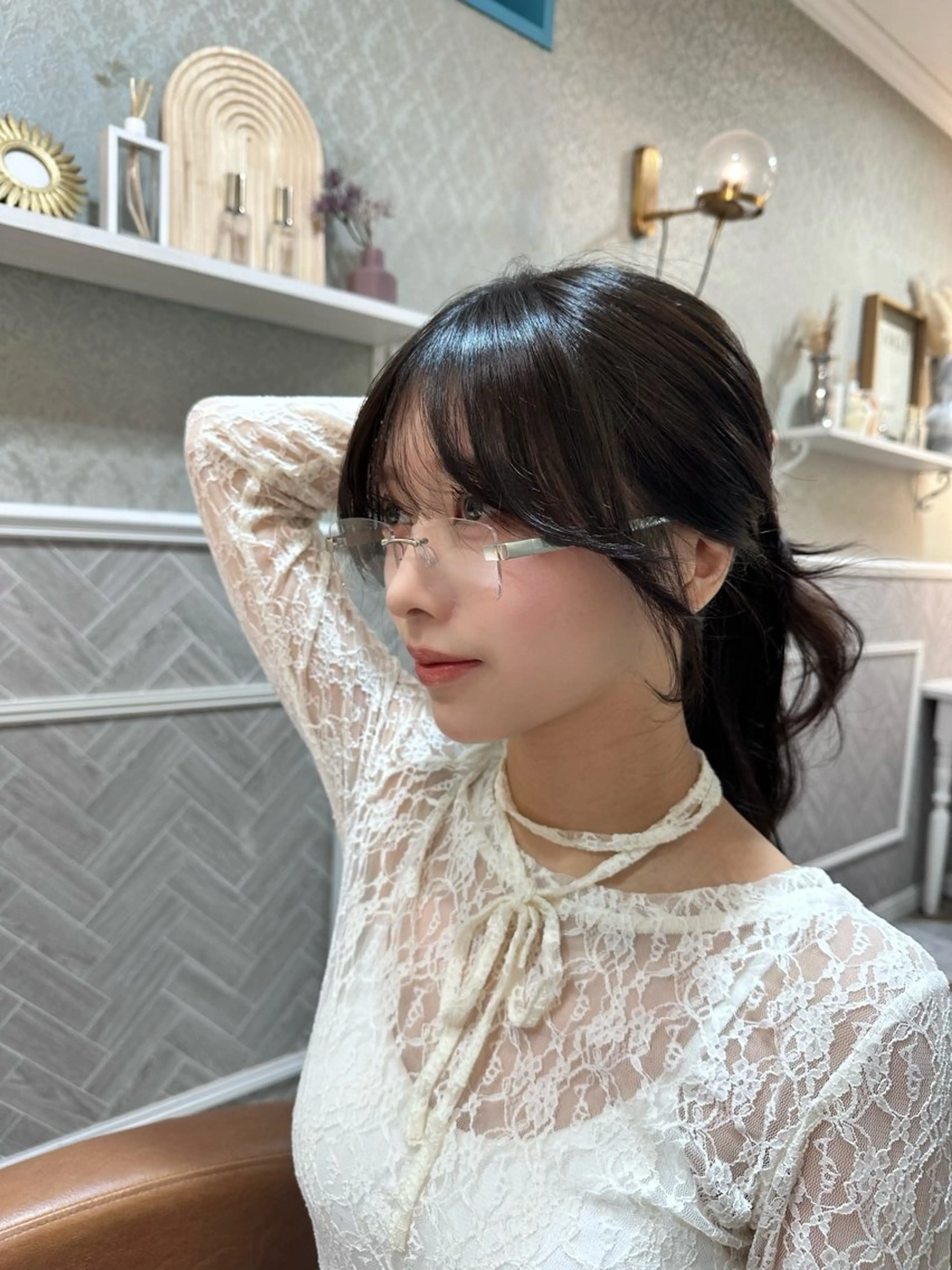 ロング レイヤー/顔周り /ボブ/銀座/サラのヘアスタイル