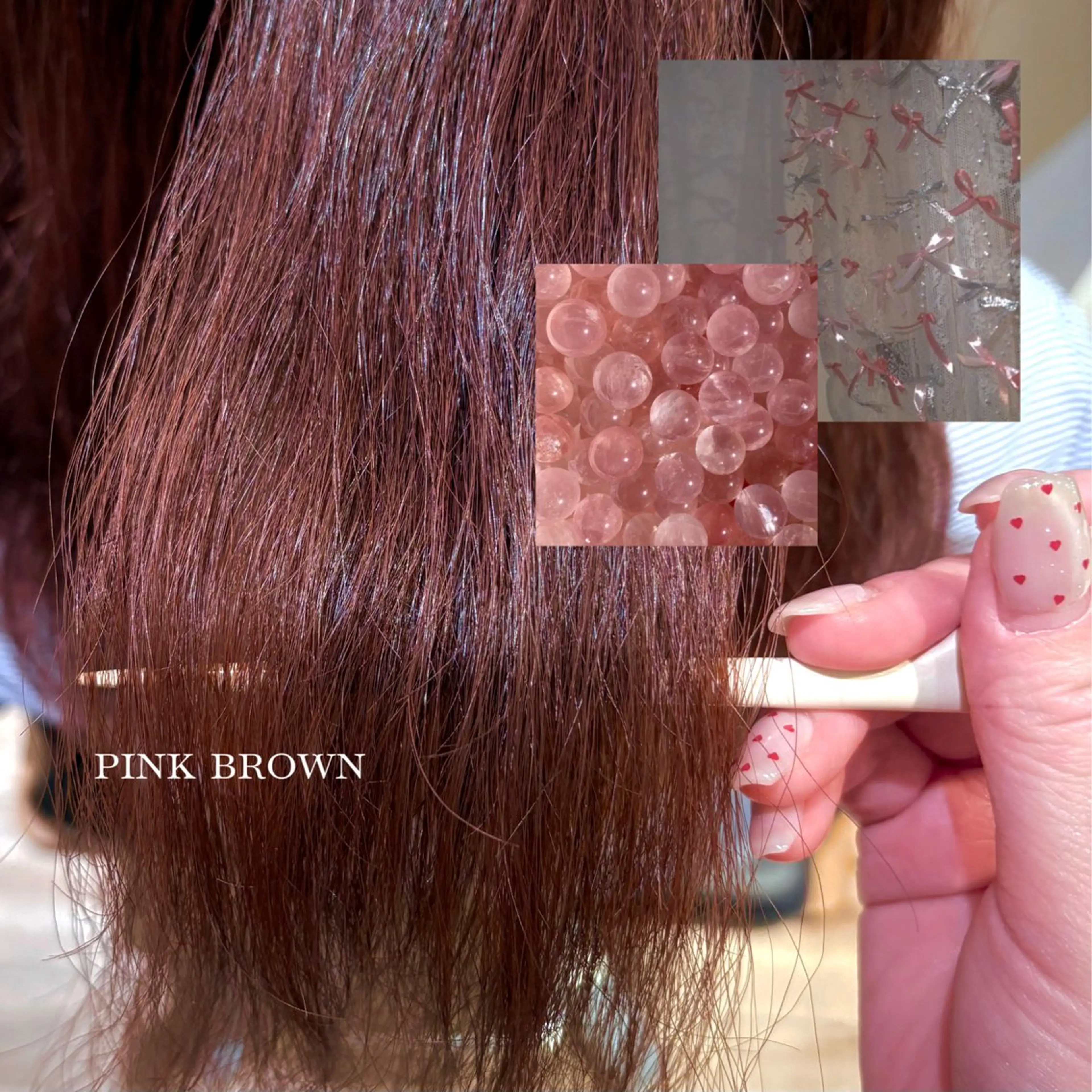 セミロング カラー えんどう ゆめはのヘアスタイル