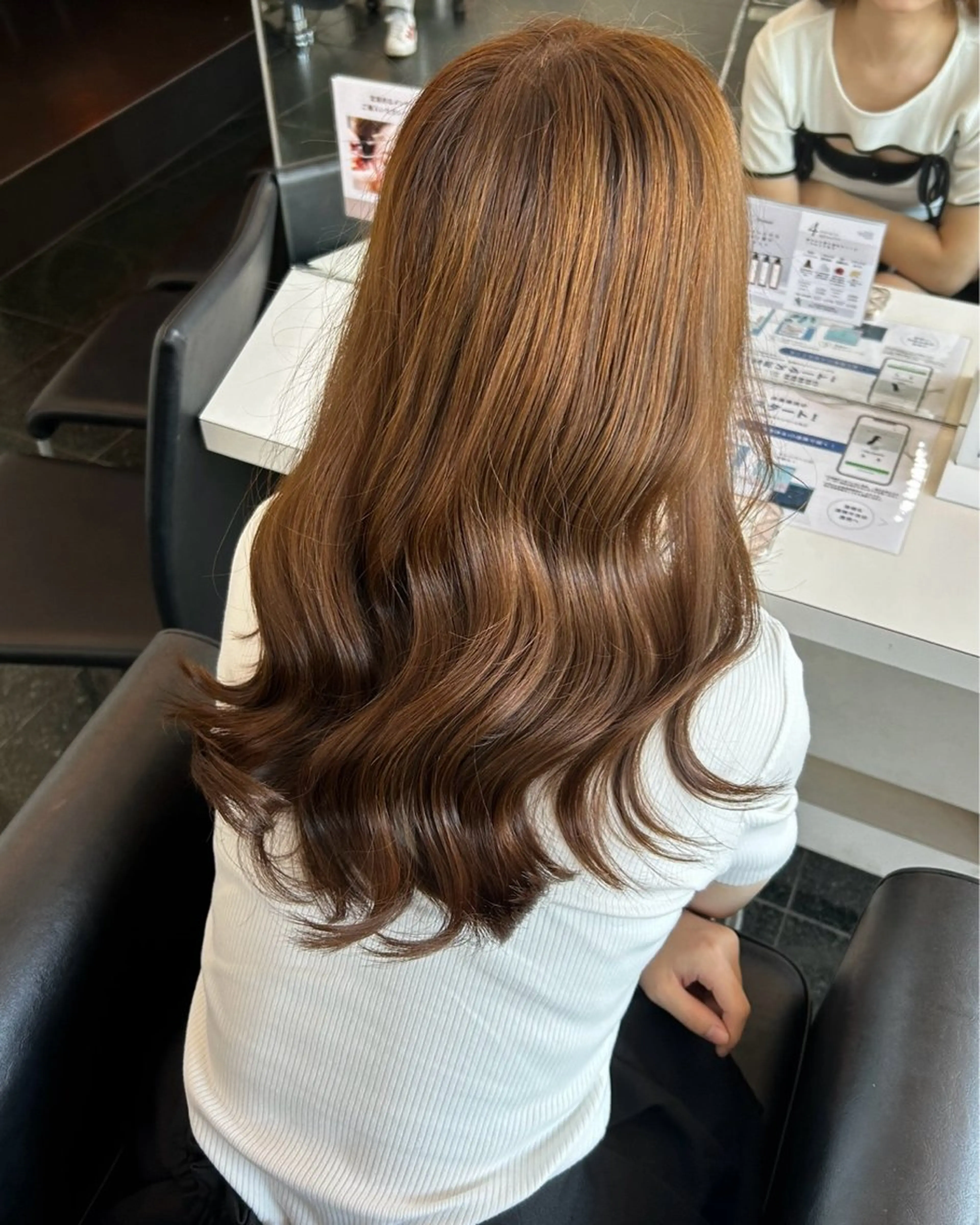 ロング カラー ベージュカラー ガーリー×韓国🎀 ⟡.·天野結良⟡.·のヘアスタイル