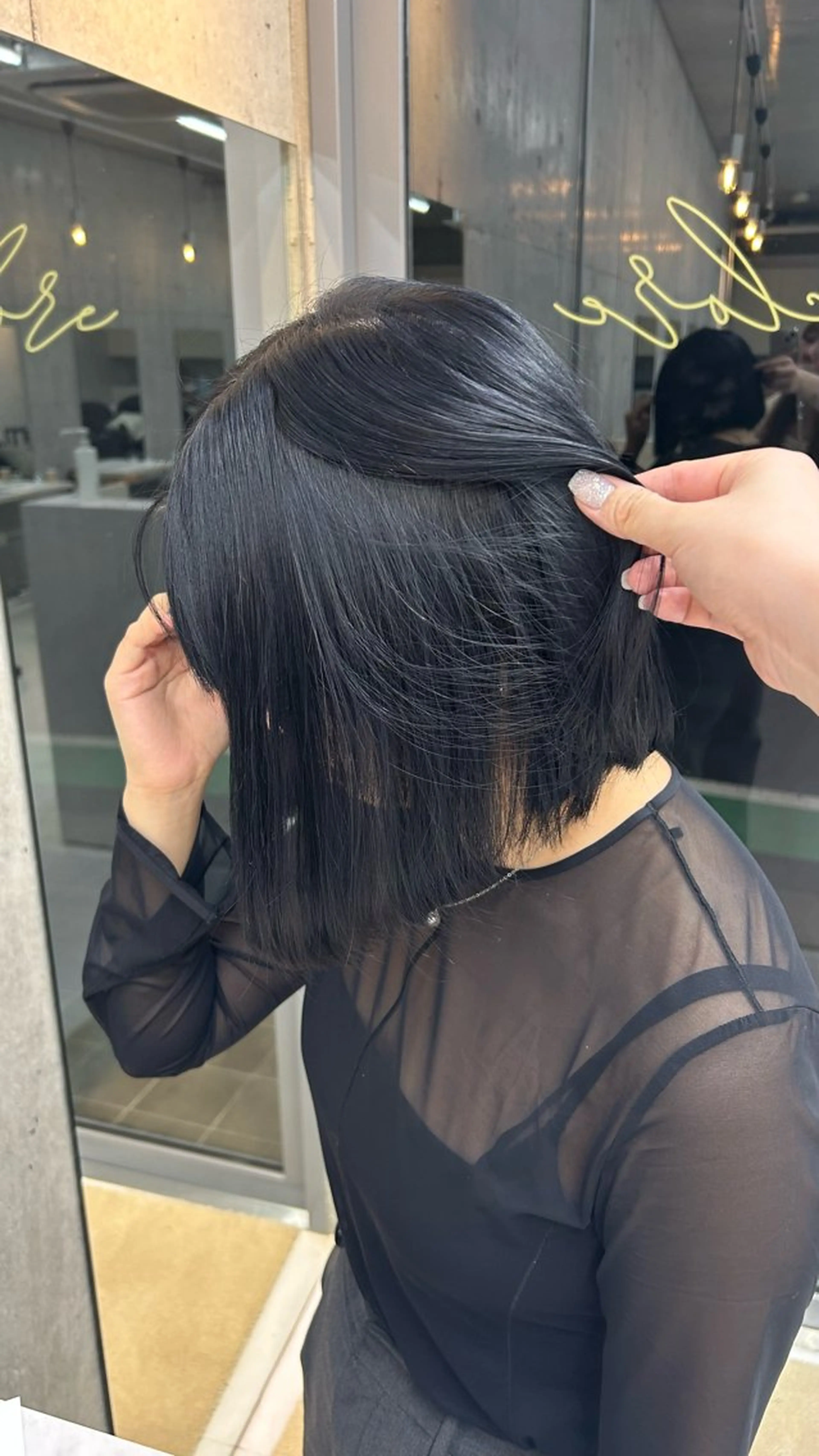 ショート ヘアカラー トリートメント LOE Yuuka/42🩵のヘアスタイル