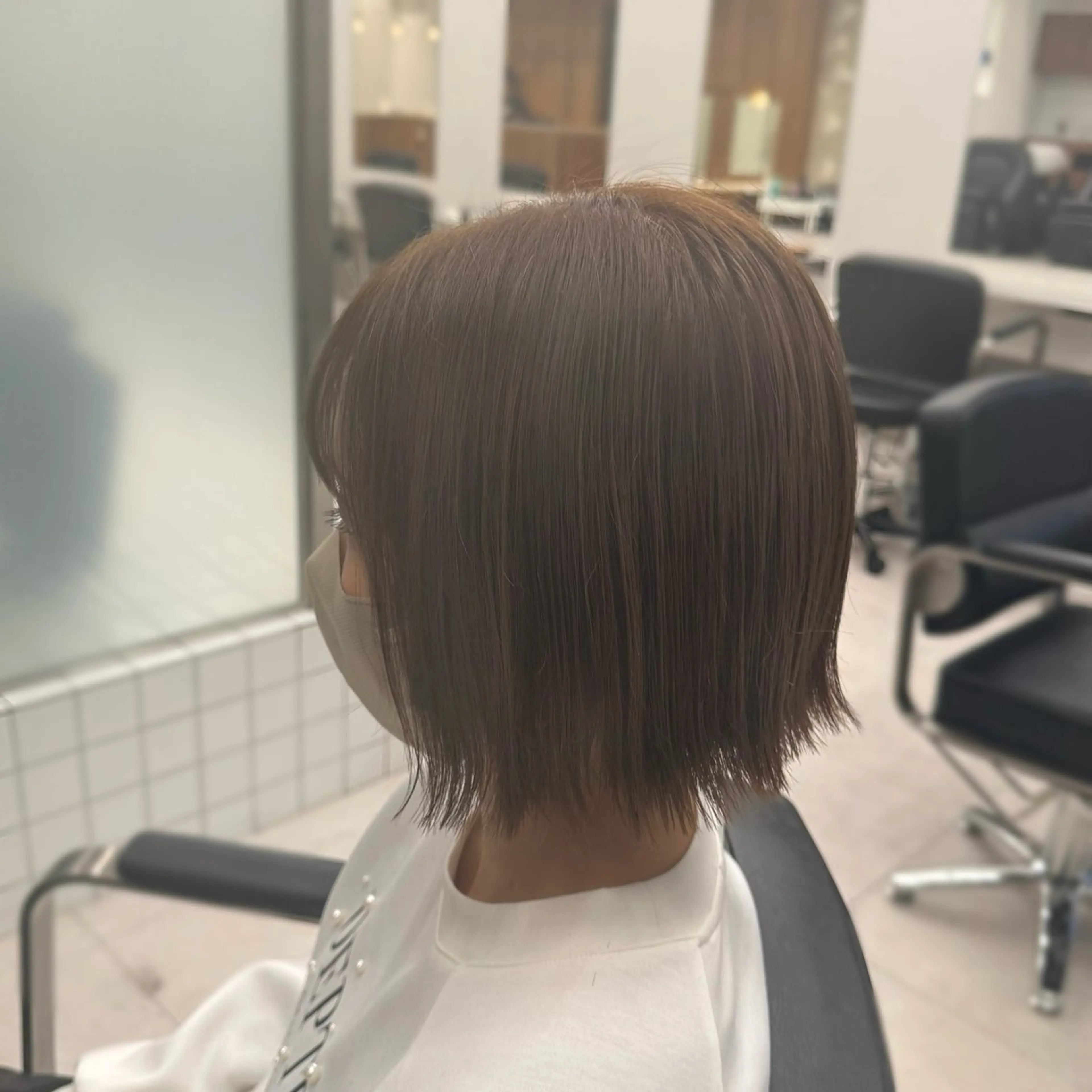 ミディアム カラー カット ヘアカラー トリートメント 縮毛矯正+モテカラー 🎀✨MIHOのヘアスタイル