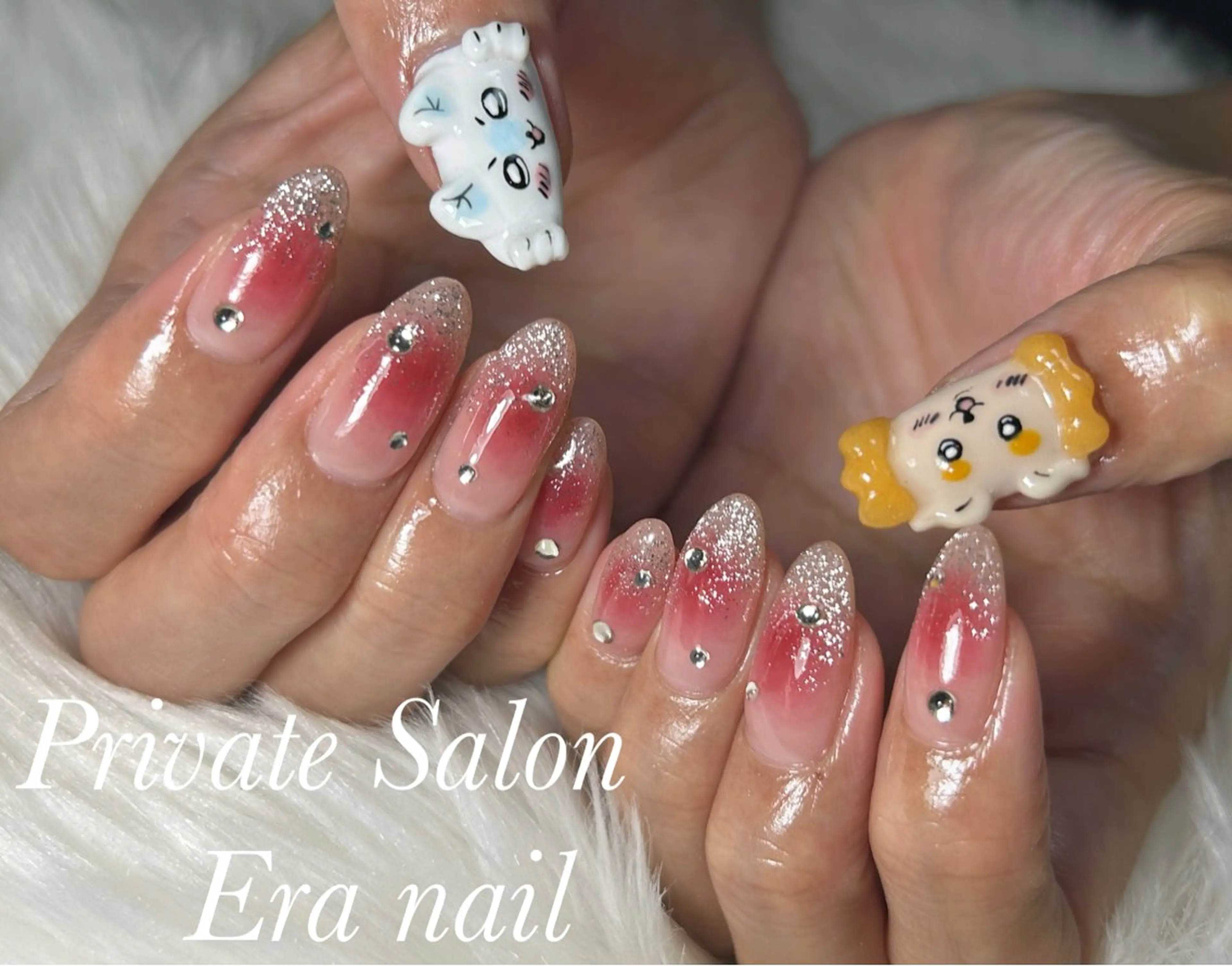ネイル チークネイル ハンドネイル Era nailのネイルデザイン