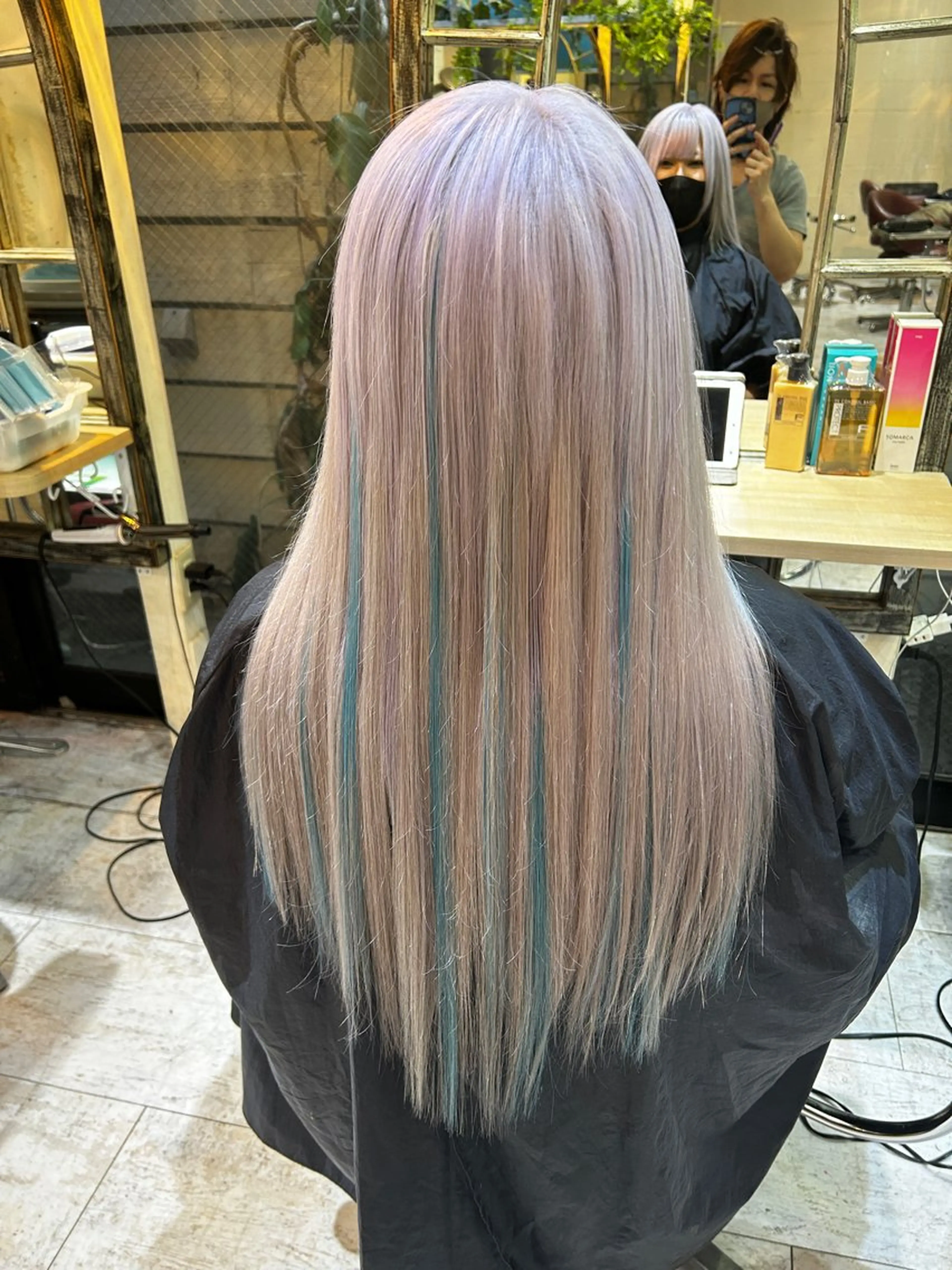 ロング カラー 6Dエクステ 鳥谷ミナトのヘアスタイル