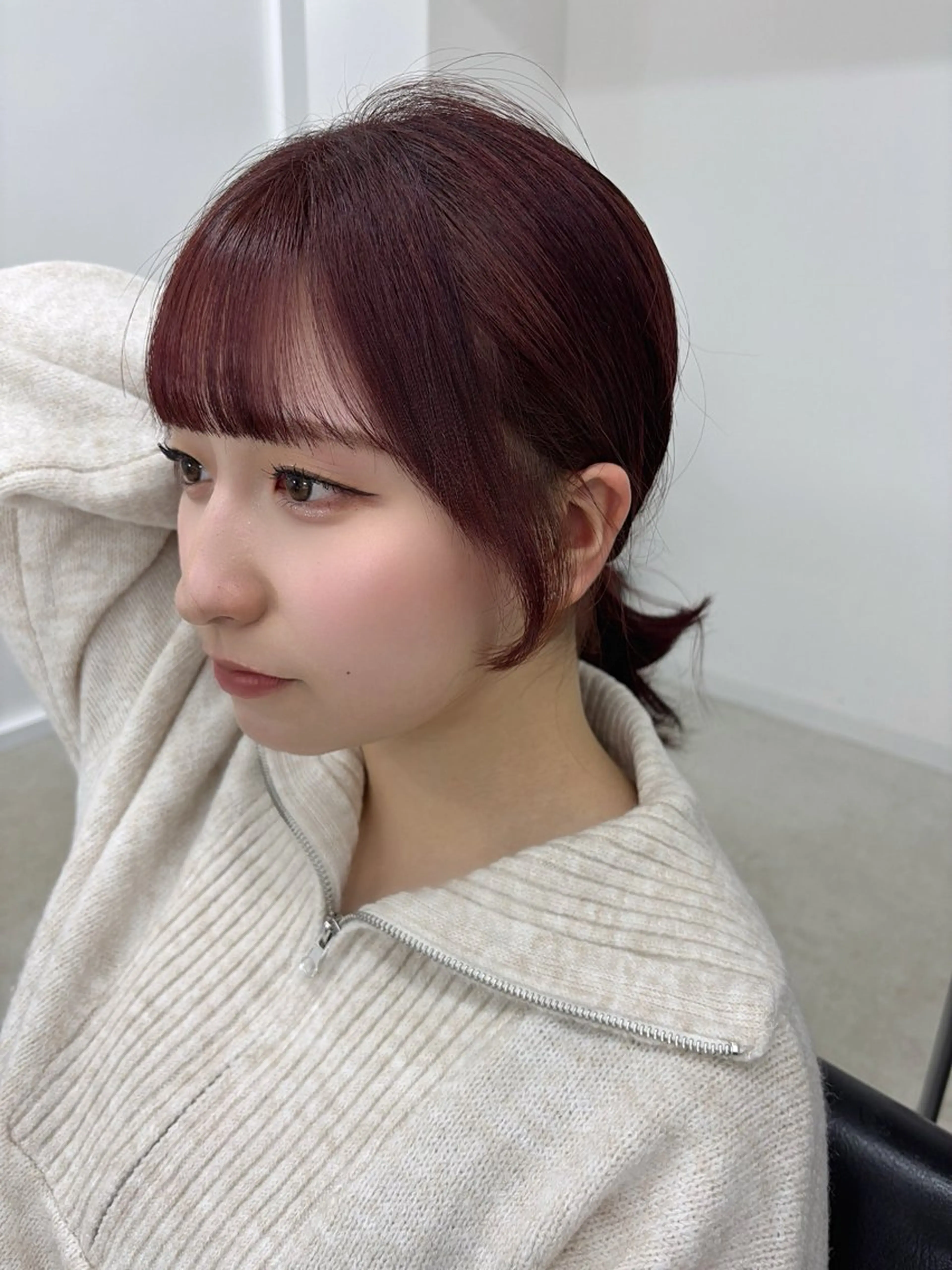 ミディアム カラー カット ヘアカラー 冨木 雄斗のヘアスタイル