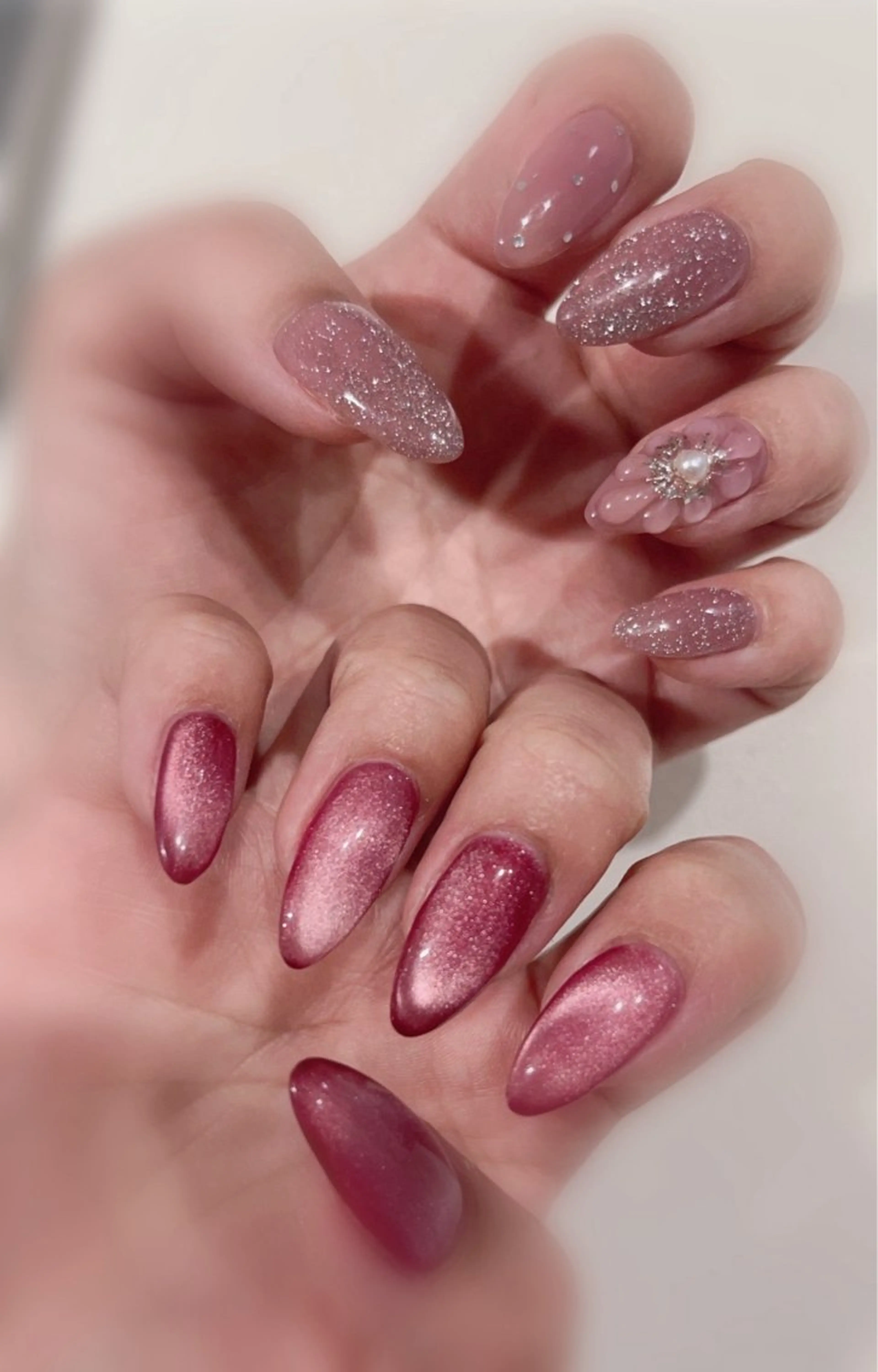 ネイル フラッシュネイル ぷっくりネイル ek.nail⭐︎ kanaのネイルデザイン