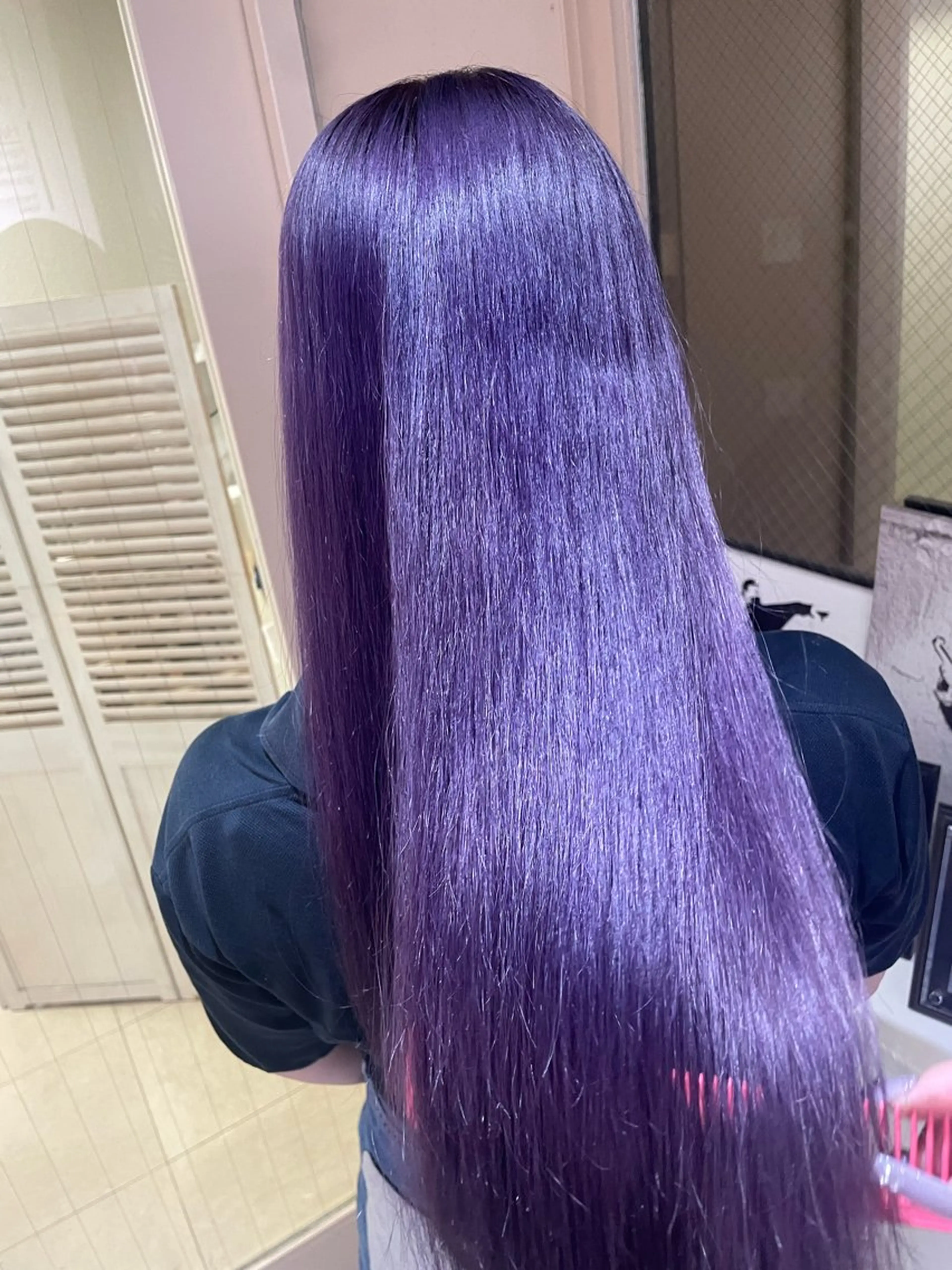 ロング ヘアカラー トリートメント ハイトーンカラーエク ステ🌺RENA🌺のヘアスタイル