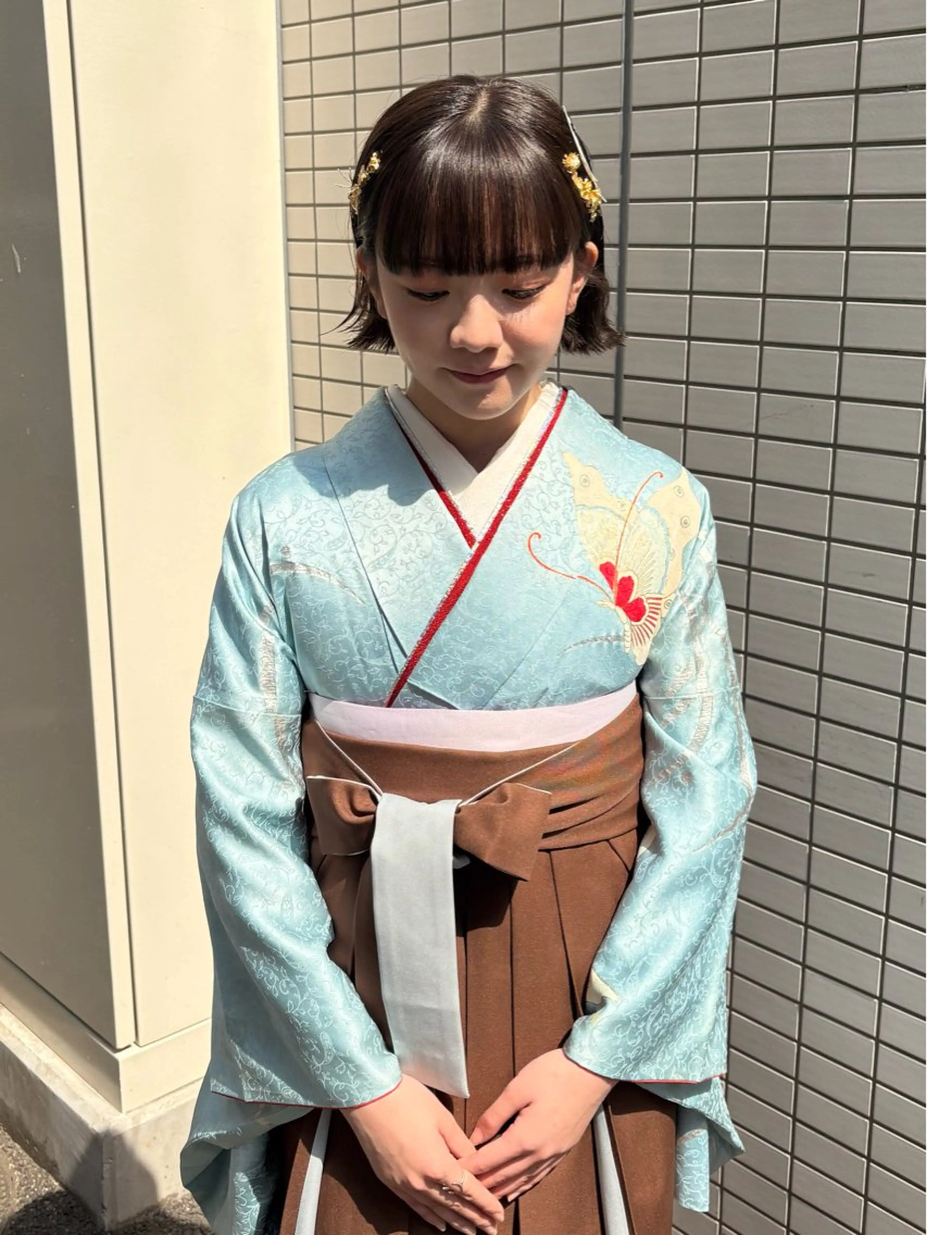 ヘアアレンジ ヘアセット yumemiレイヤー ‎✴︎ 透明感カラーのヘアスタイル