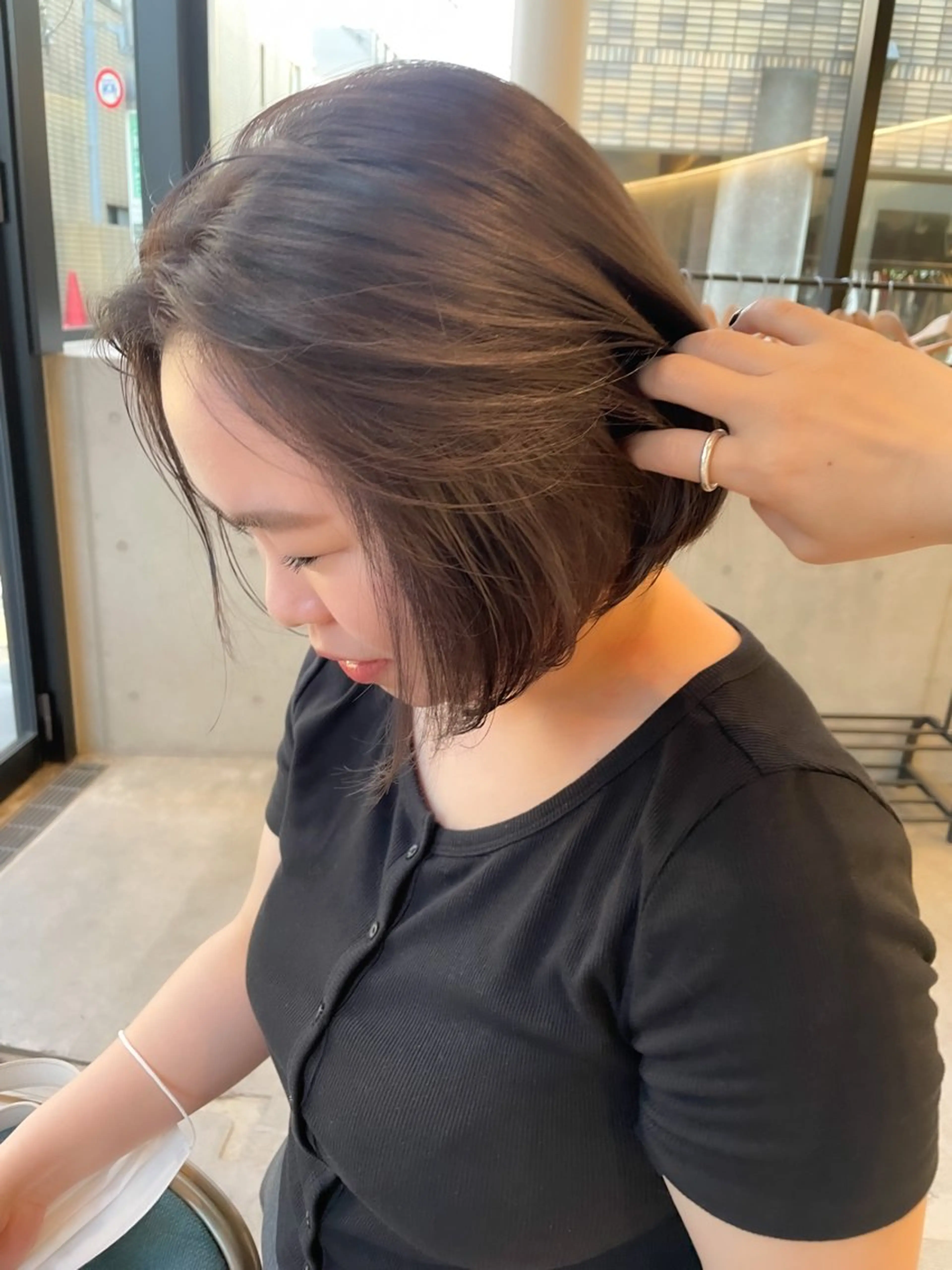 ショート カラー ヘアアレンジ ミニボブ/ブリーチ 🌈MISATOのヘアスタイル