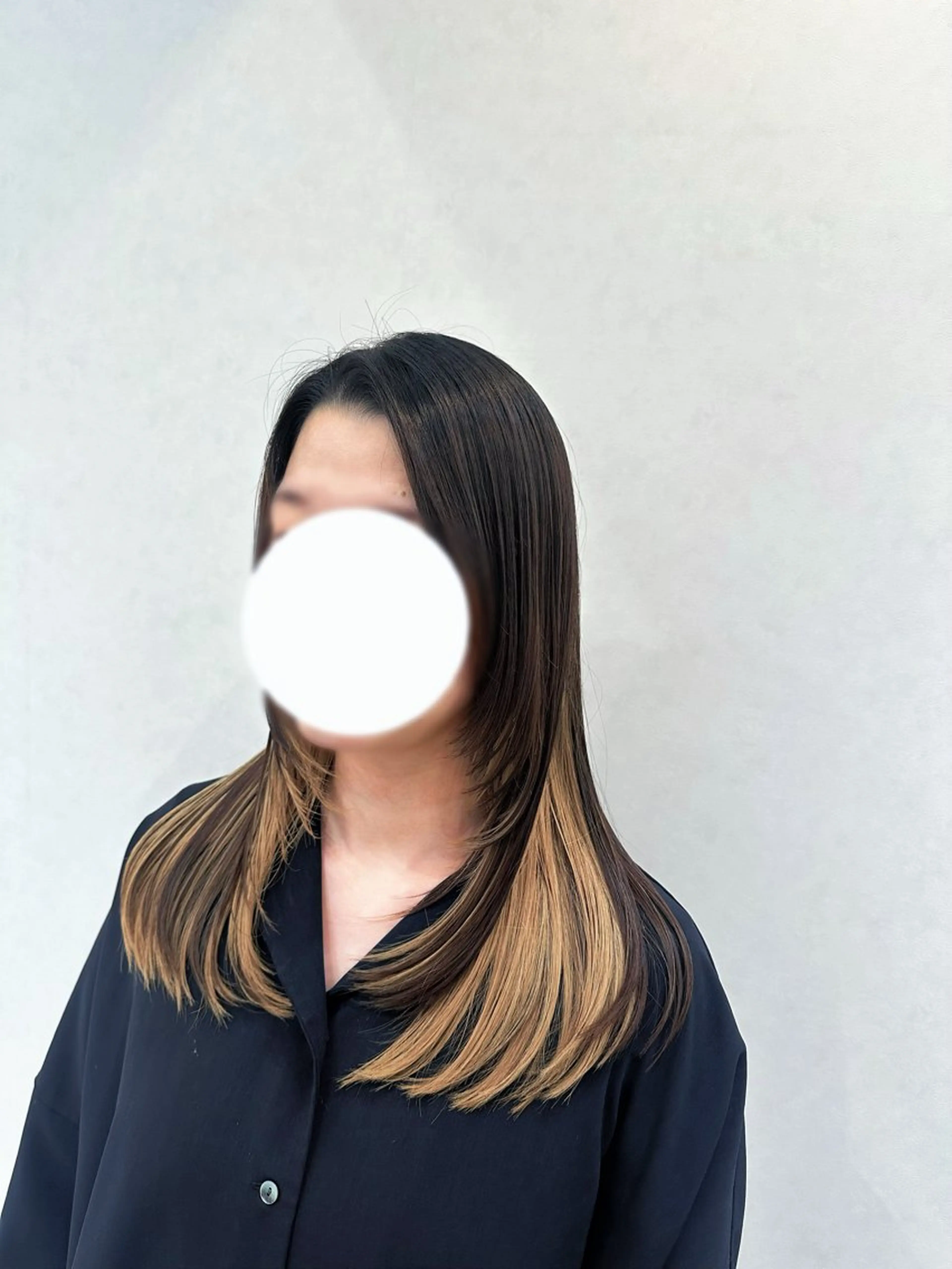 ミディアム Emuest心斎橋 SAKIのヘアスタイル