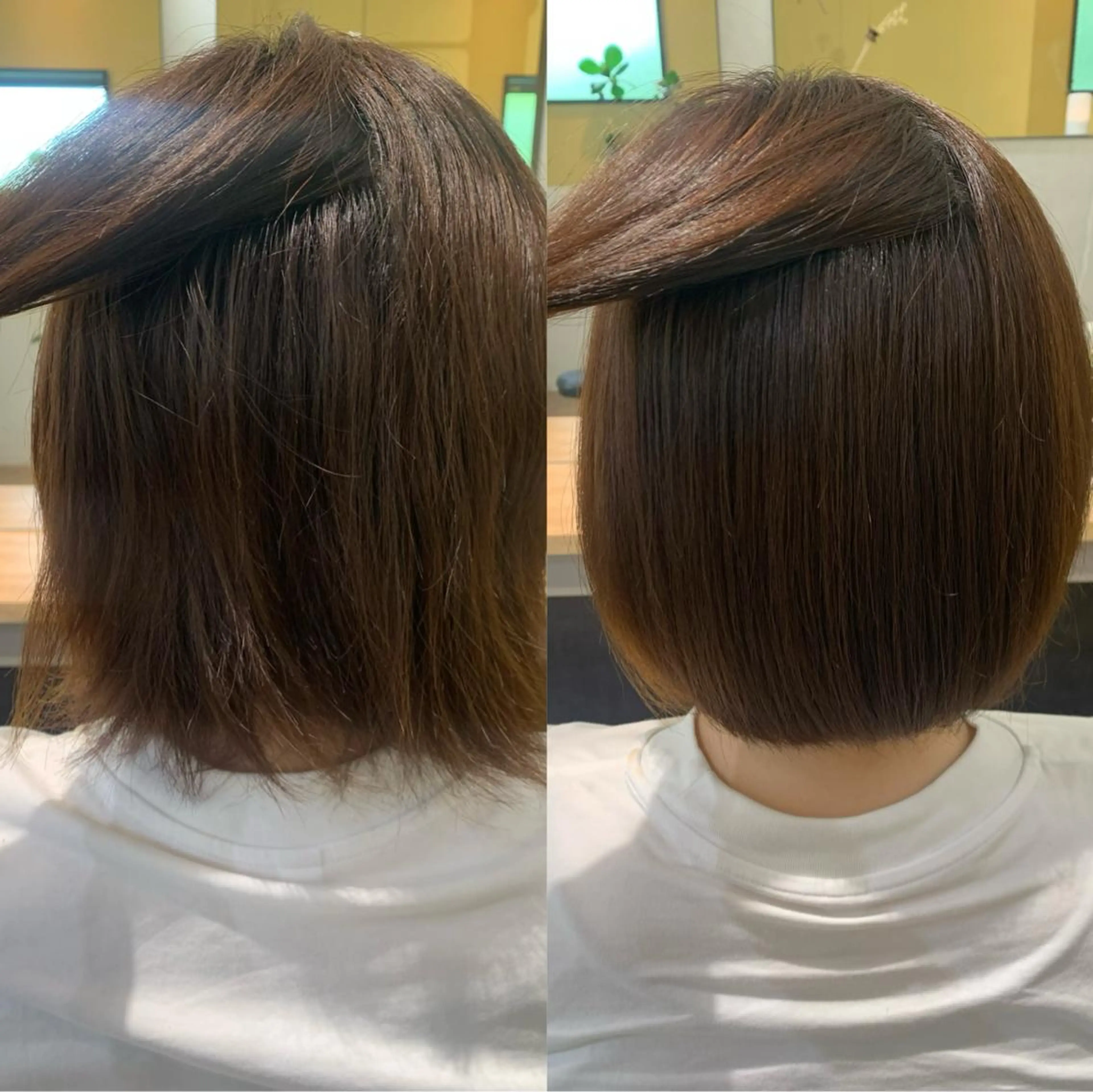 ショート パーマ ストレートパーマ カット 縮毛矯正 トリートメント hub hair レイヤー/透明感のヘアスタイル