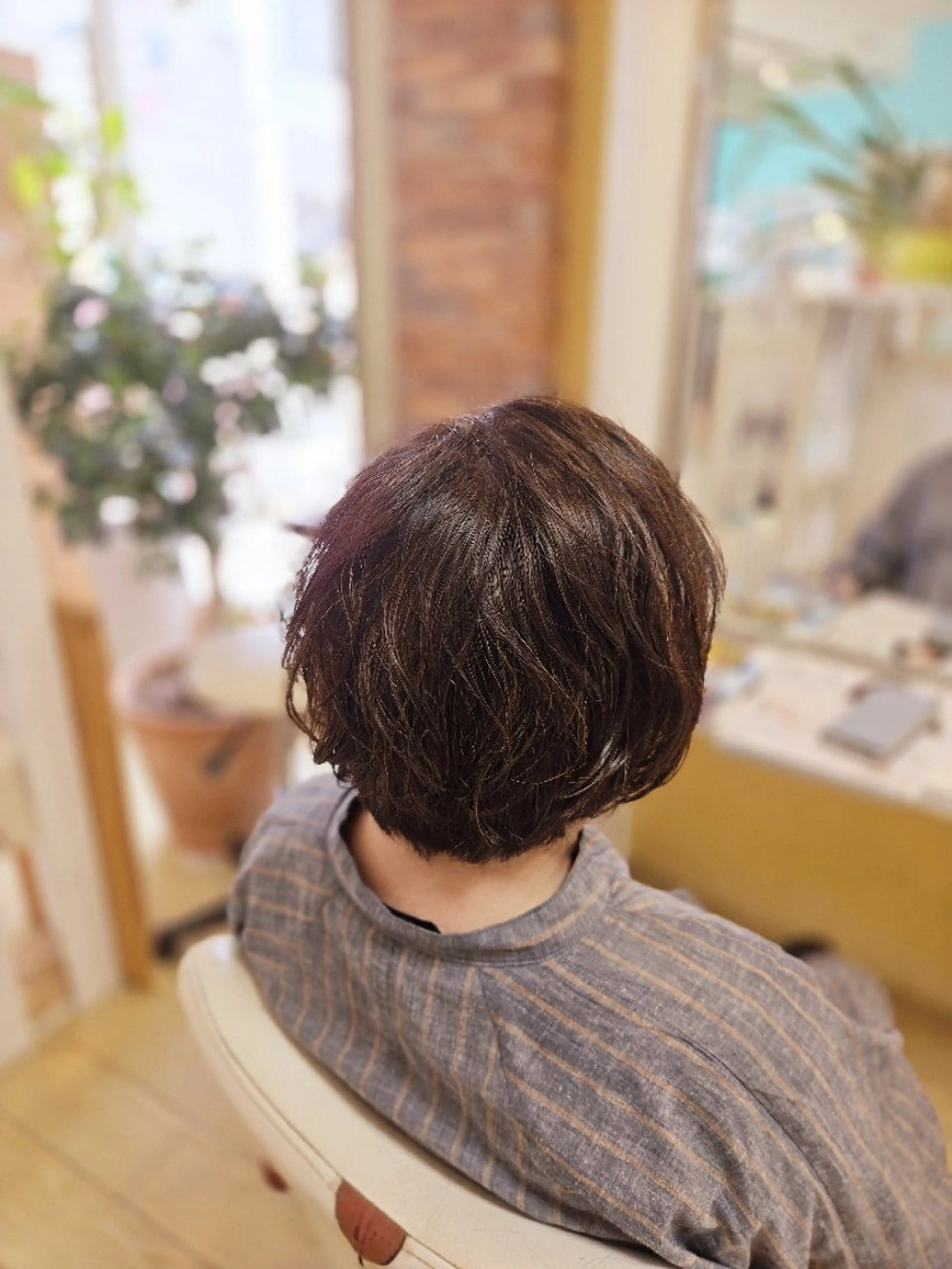 ショート パーマ ショートヘア 田中 牧子のヘアスタイル
