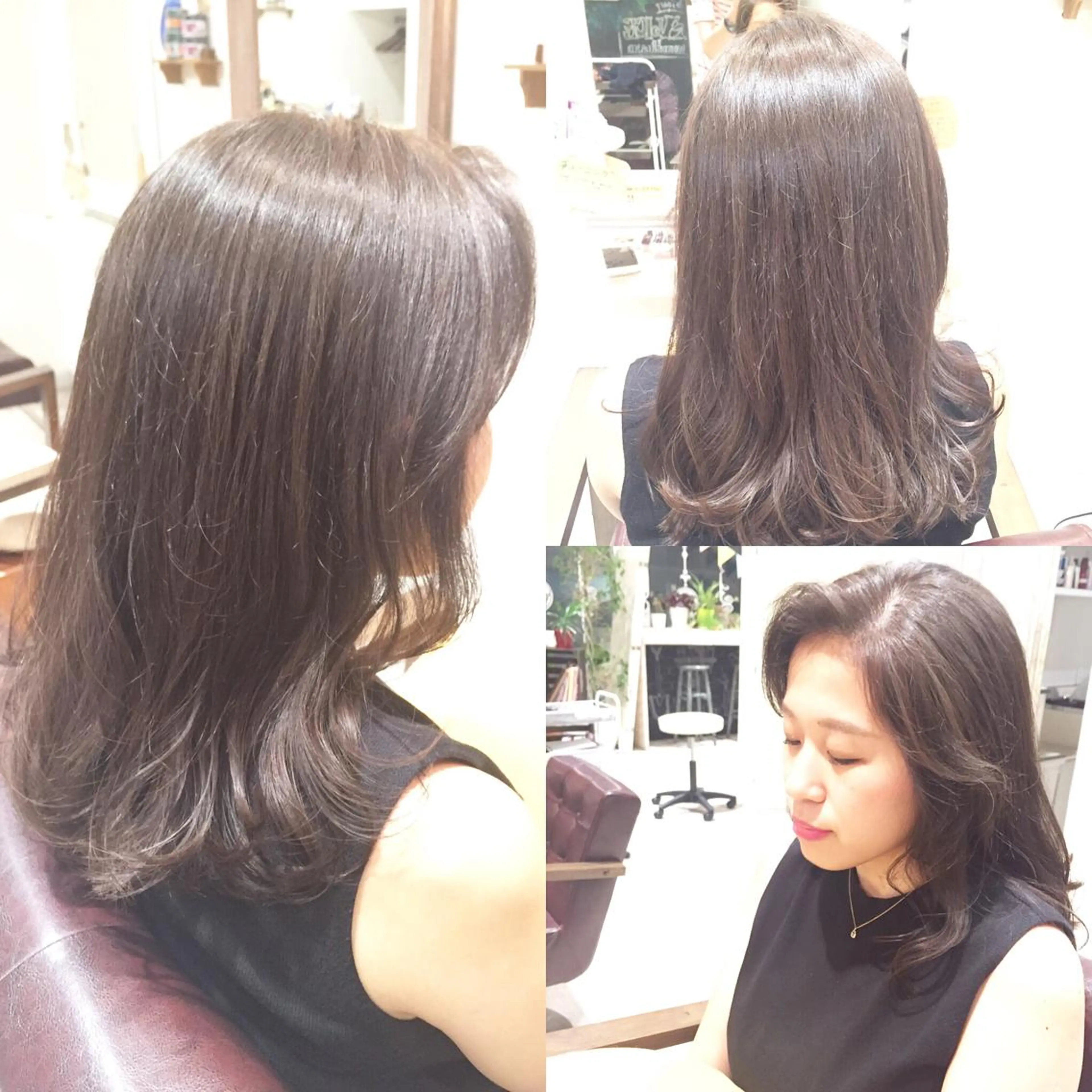 ミディアム カラー イルミナカラー メンズ指名多数!! SiLO 田島のヘアスタイル