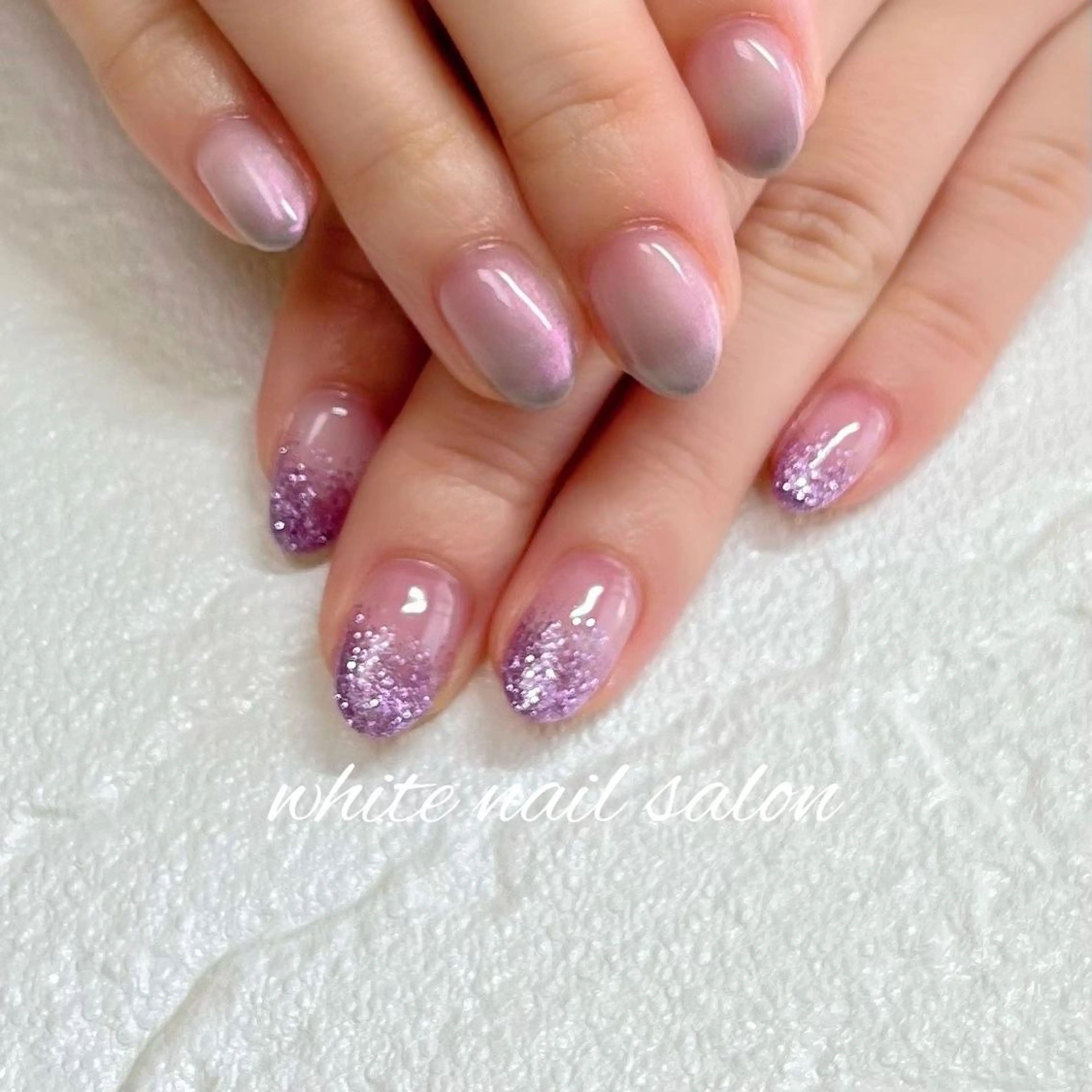 ネイル フットネイル ジェルネイル ハードジェル ラメ(グリッター) 持ち込み white nail salonのネイルデザイン