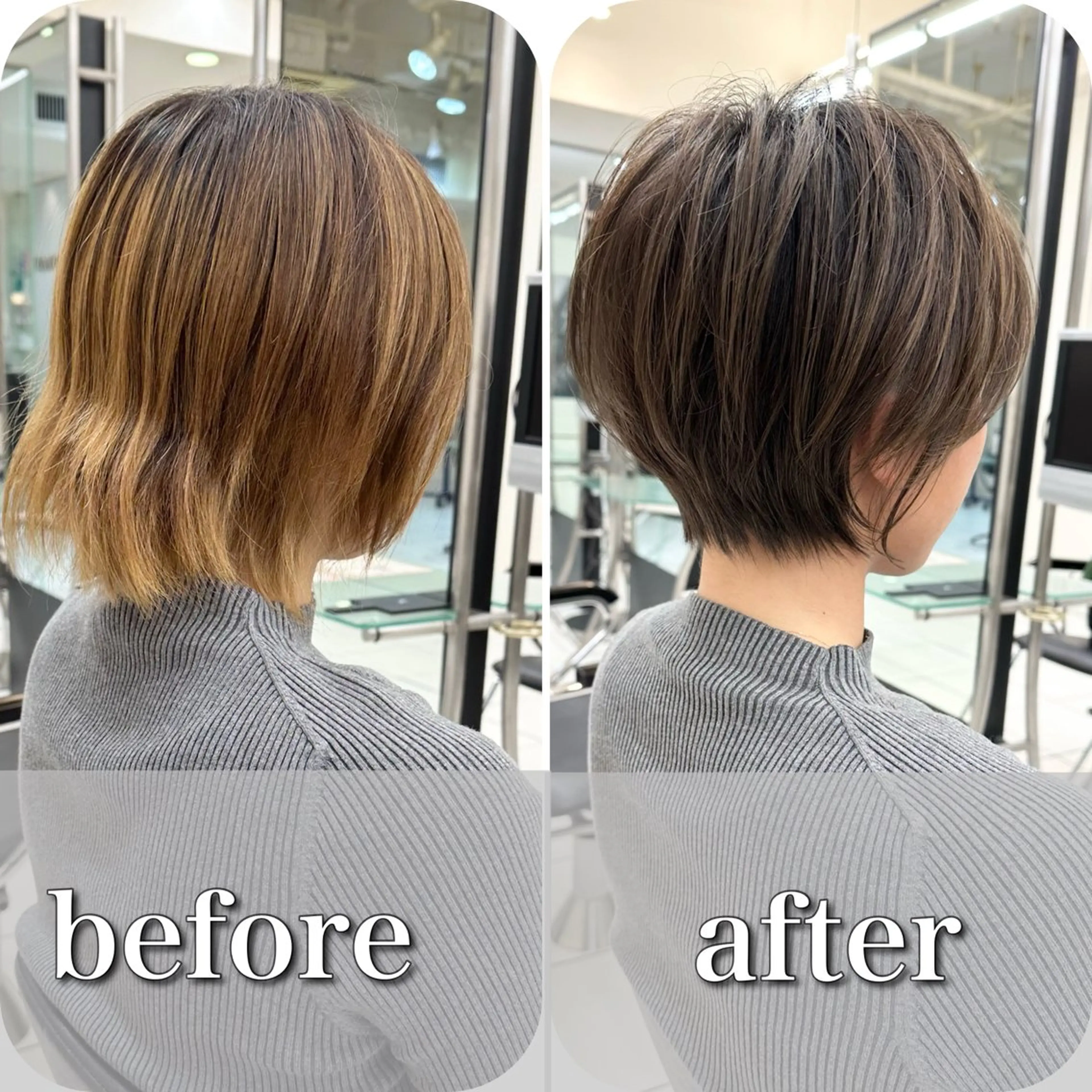 ショート カラー 小池 功のヘアスタイル