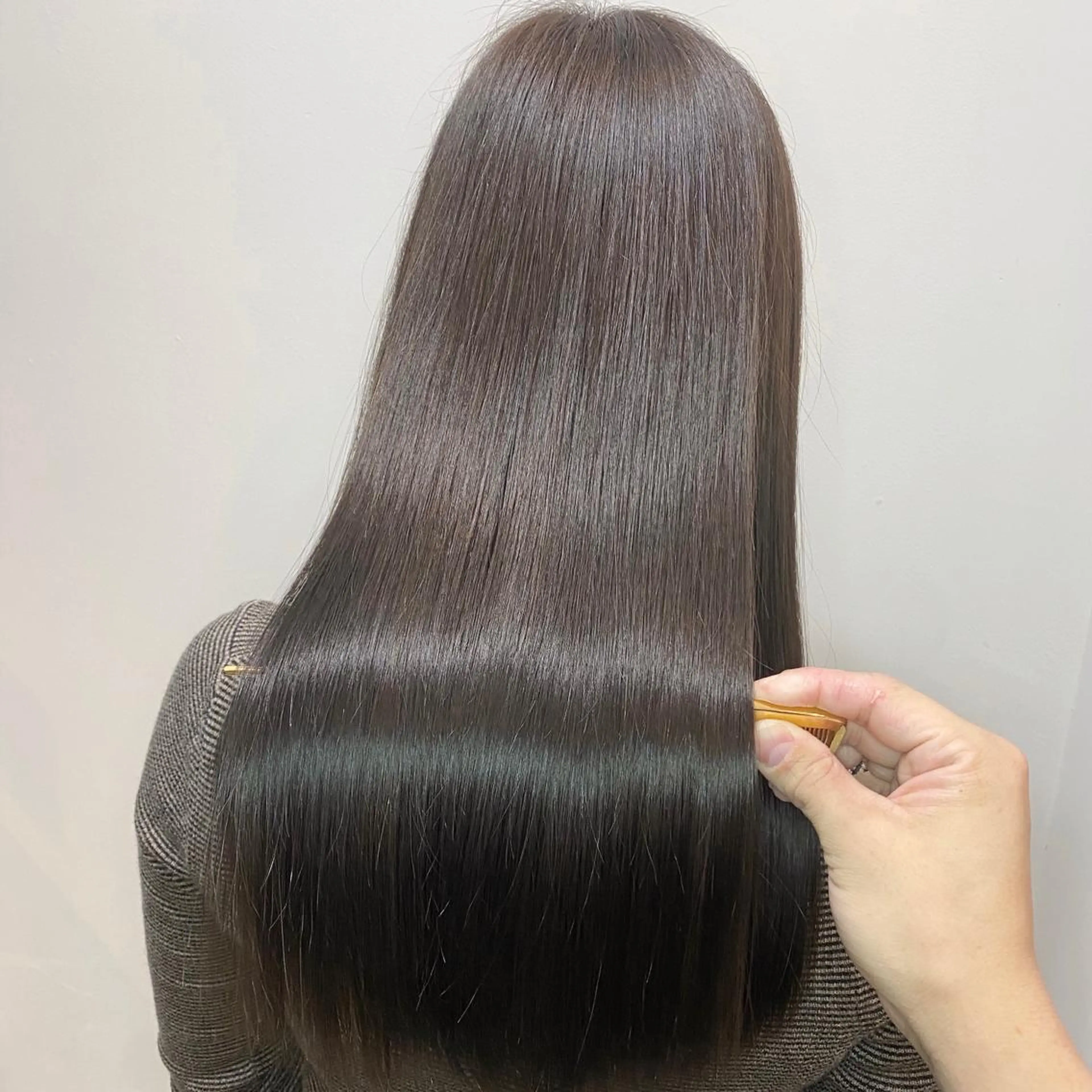 ロング カラー 髪質改善 トリートメント 酸熱トリートメント 髪質改善特化 安東駿介のヘアスタイル