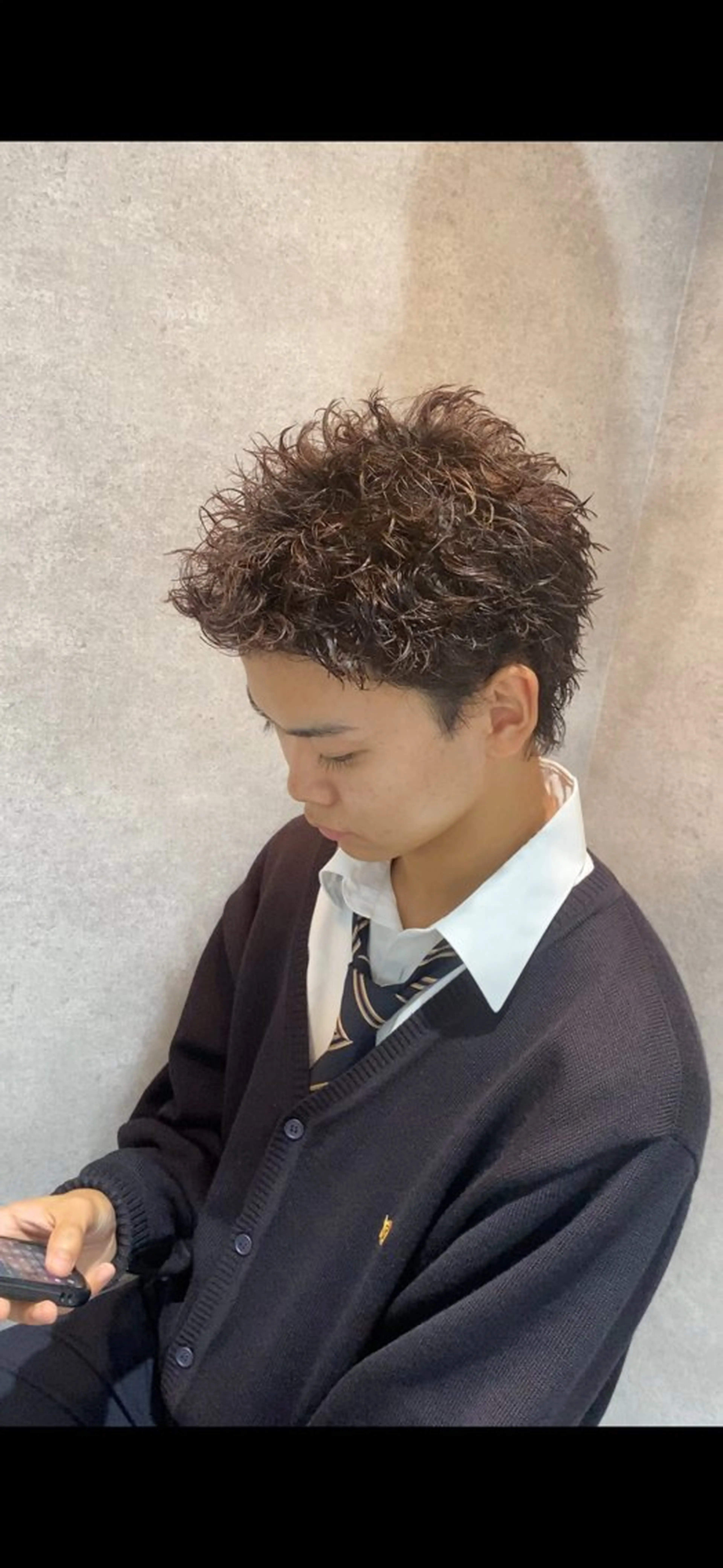 パーマ メンズ 渋谷サーフカール アメカジ美容師のヘアスタイル