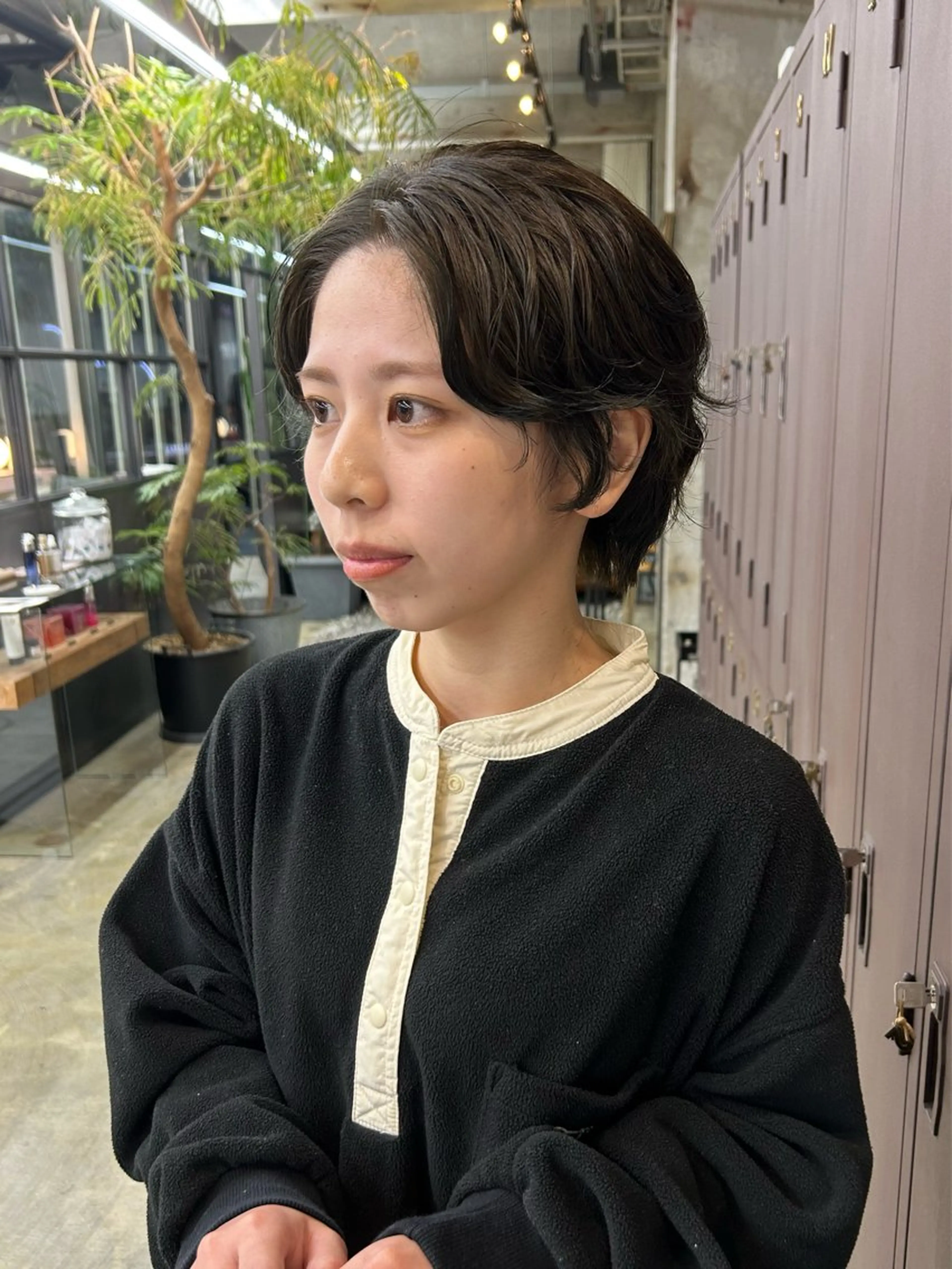 ショート パーマ 森田遥奈/透明感カラ ー/似合わせカットのヘアスタイル