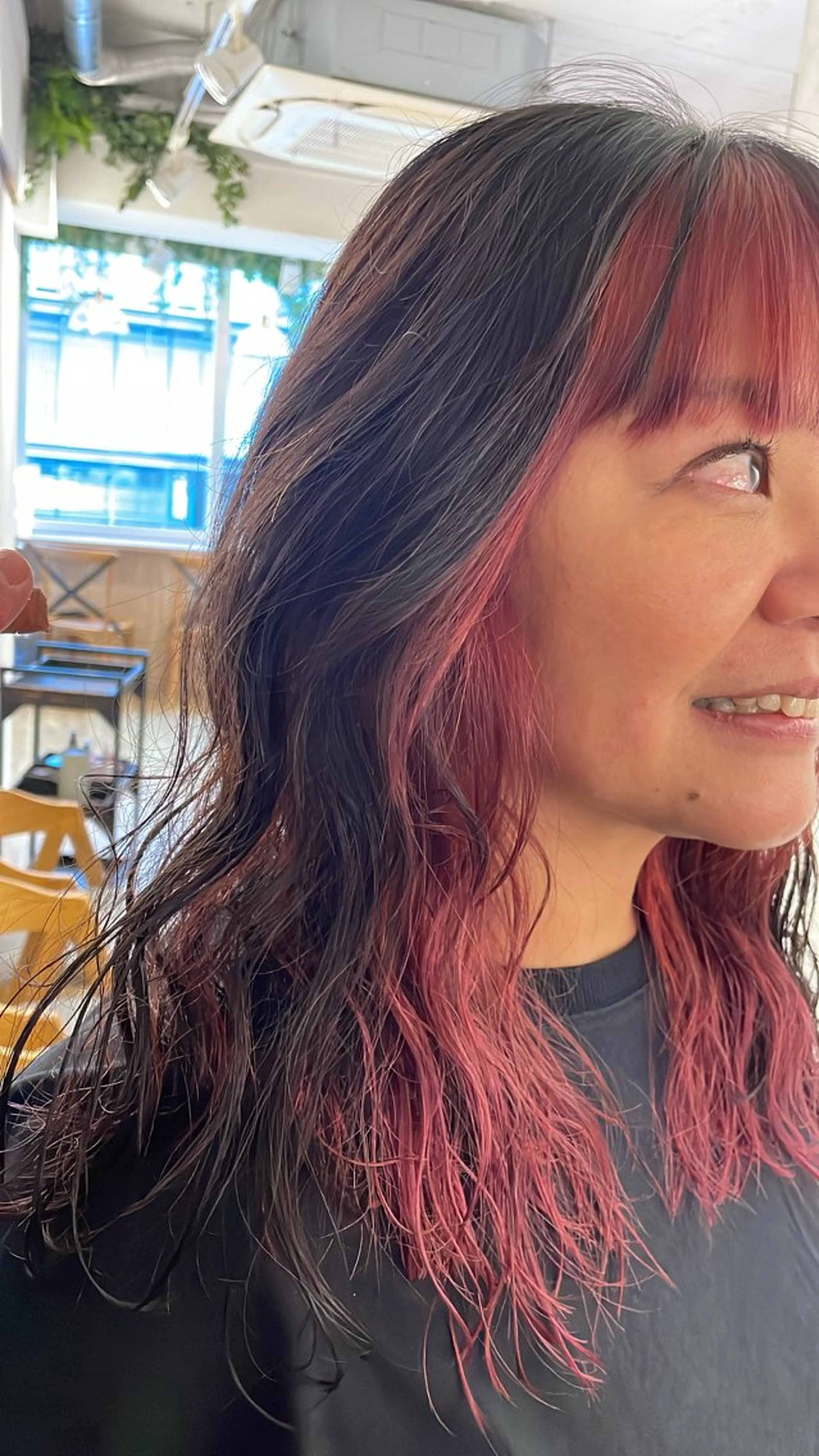 カラー ピンクカラー くびれショート/ メンズパーマ/健太郎のヘアスタイル