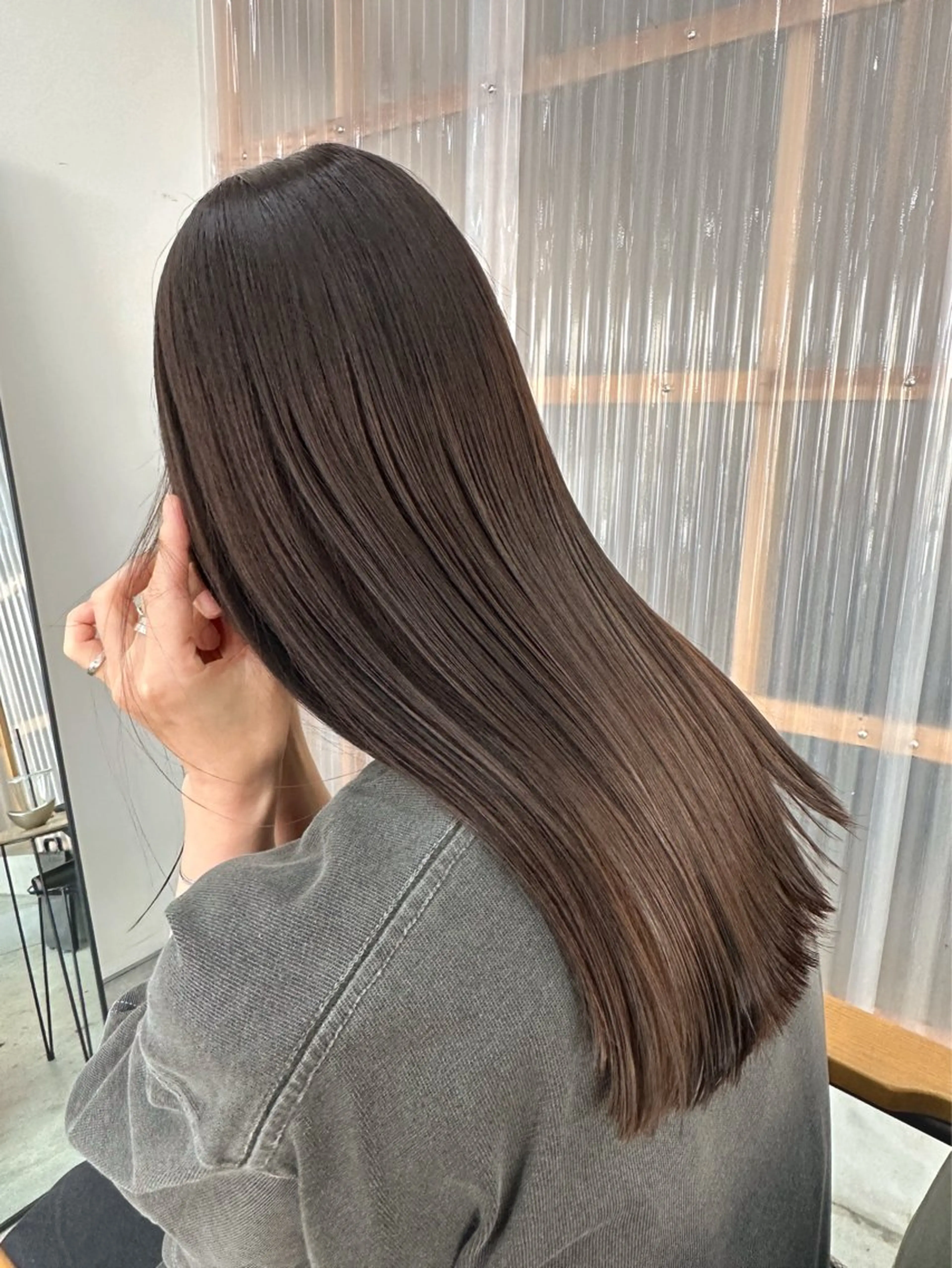 セミロング カット ヘアカラー トリートメント Kaho/大阪心斎橋 ボブ/レイヤー/艶髪のヘアスタイル