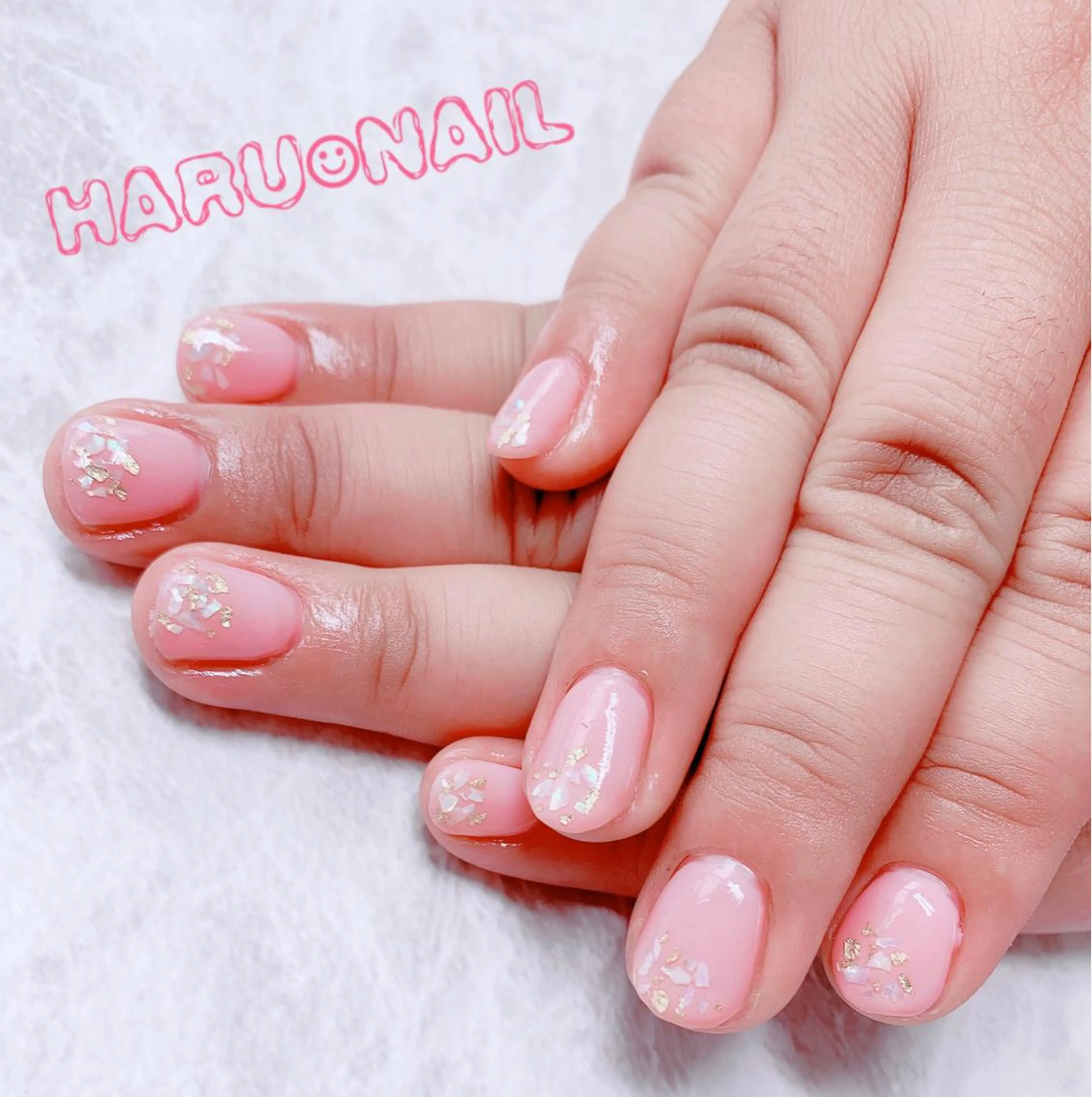 ネイル キラキラネイル ピンク 痩身/脱毛/ネイル HARUKAのエステ・リラクイメージ