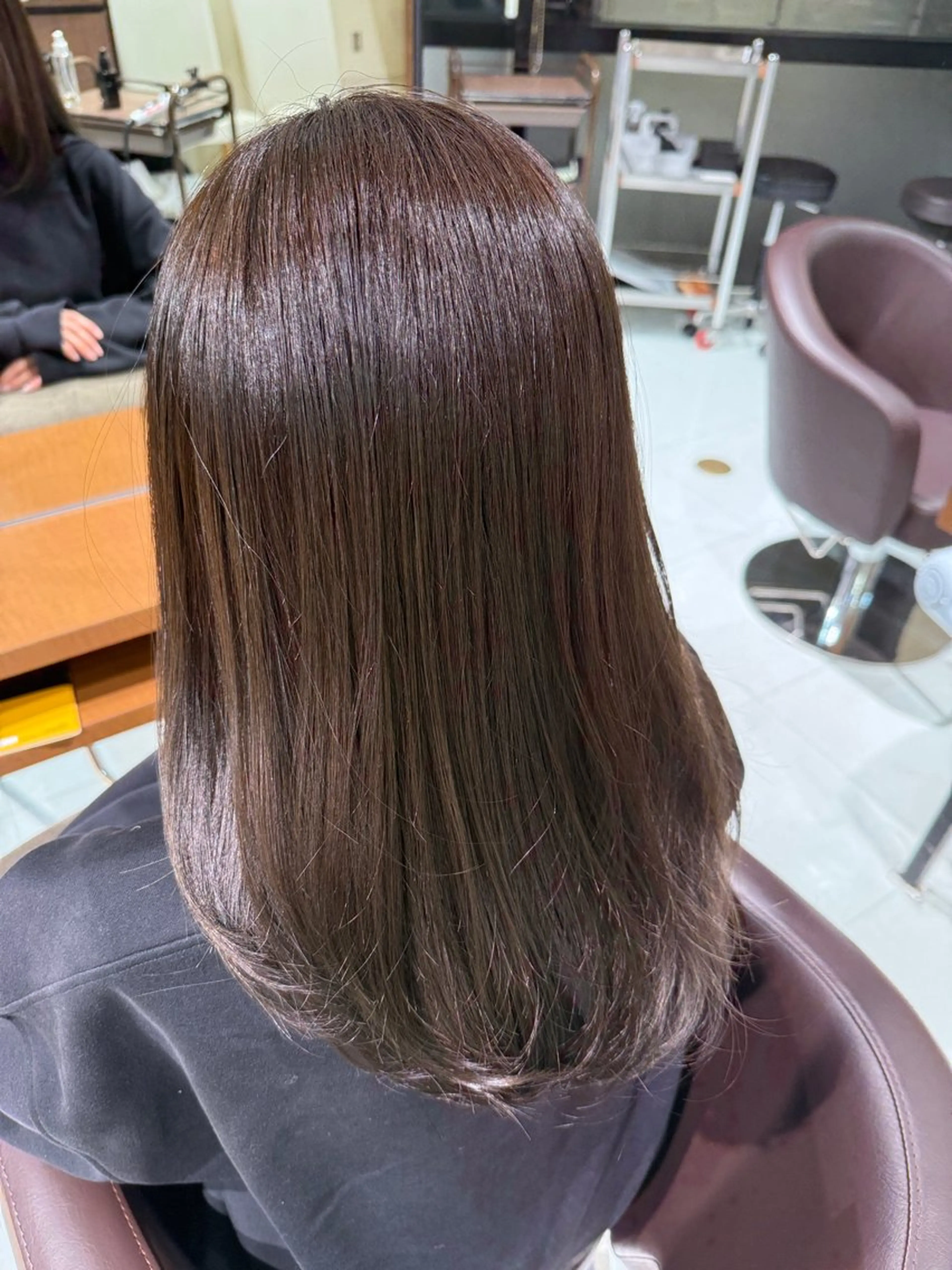 ロング アッシュ ヘアカラー 💜カラー/縮毛矯正 /NARUKA💜のヘアスタイル