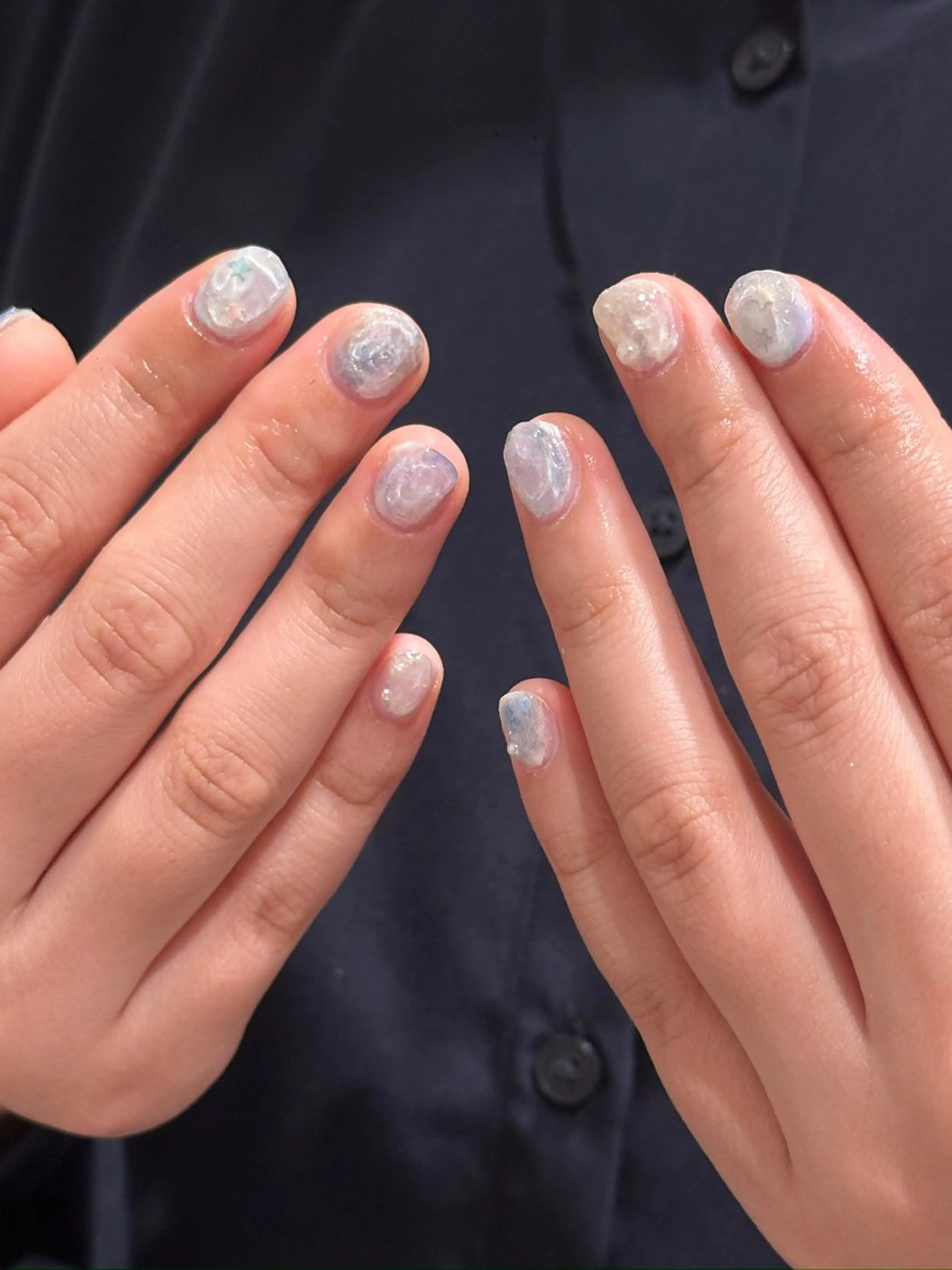 ネイル ハンドネイル 🎀 Hiyubi._.nail 🫧所属・🎀フェイ フェイ🫧💗のネイルデザイン