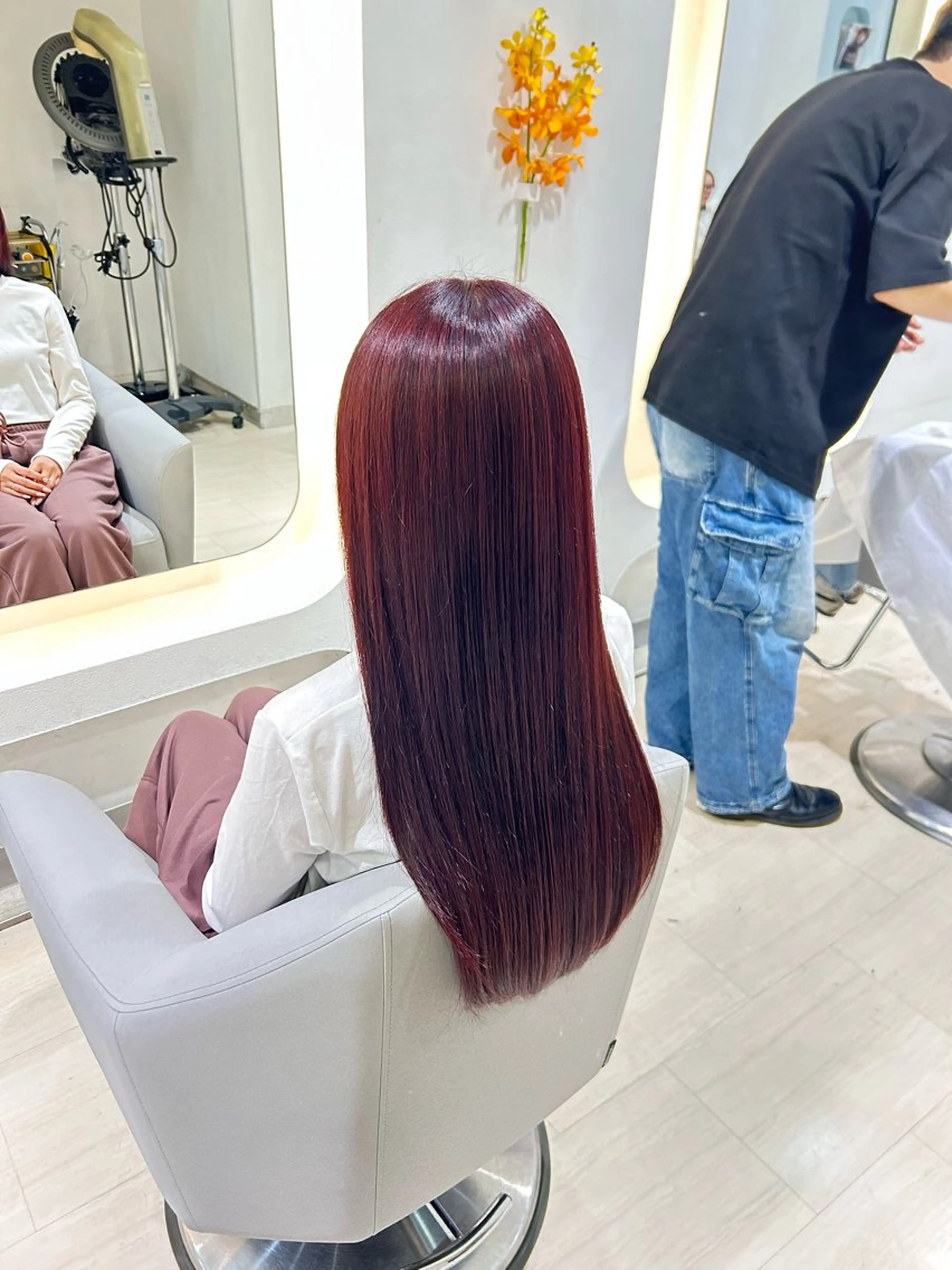 ロング ヘアカラー 堀 日次のヘアスタイル