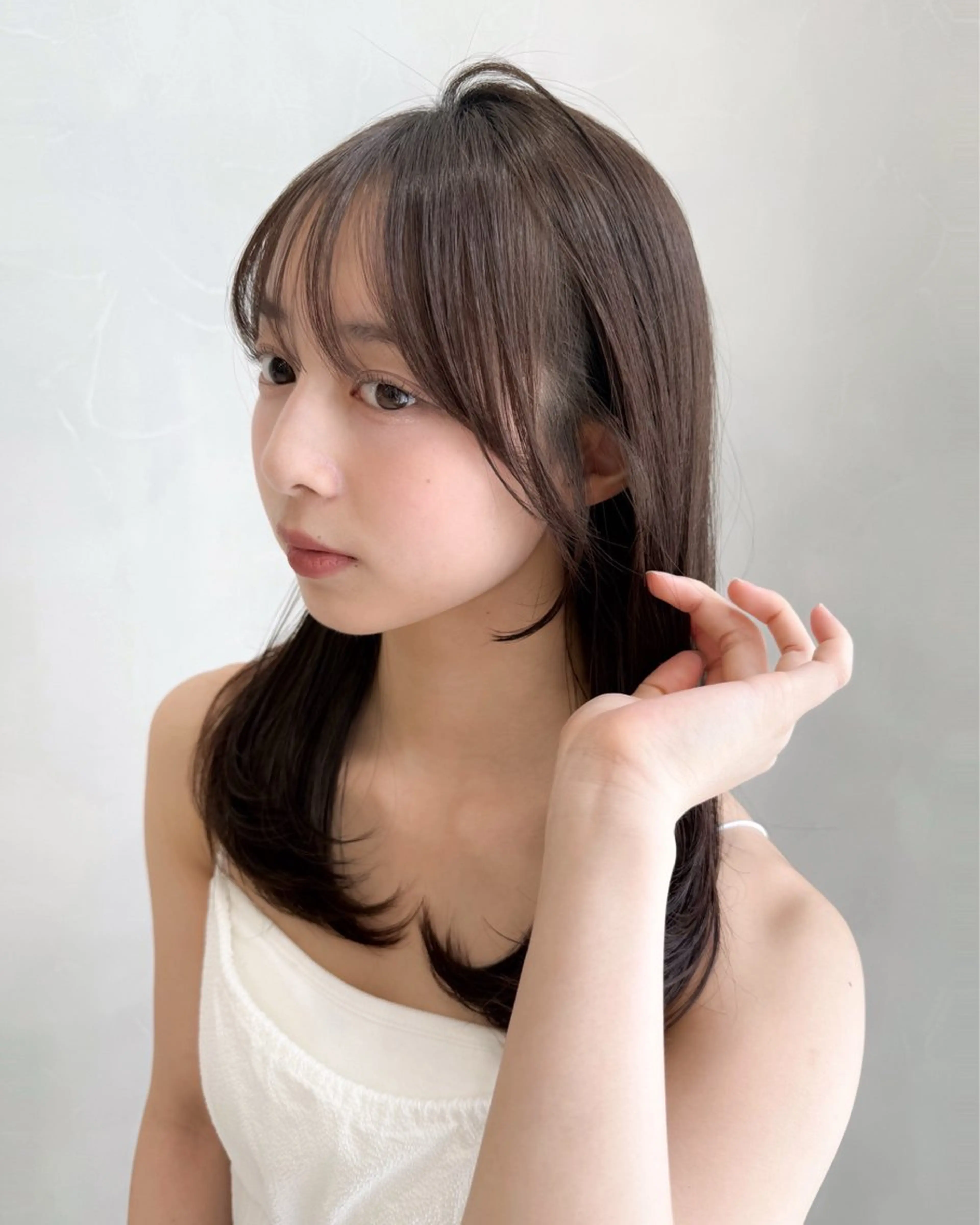 セミロング Agnos 青山/ saya🌼のヘアスタイル